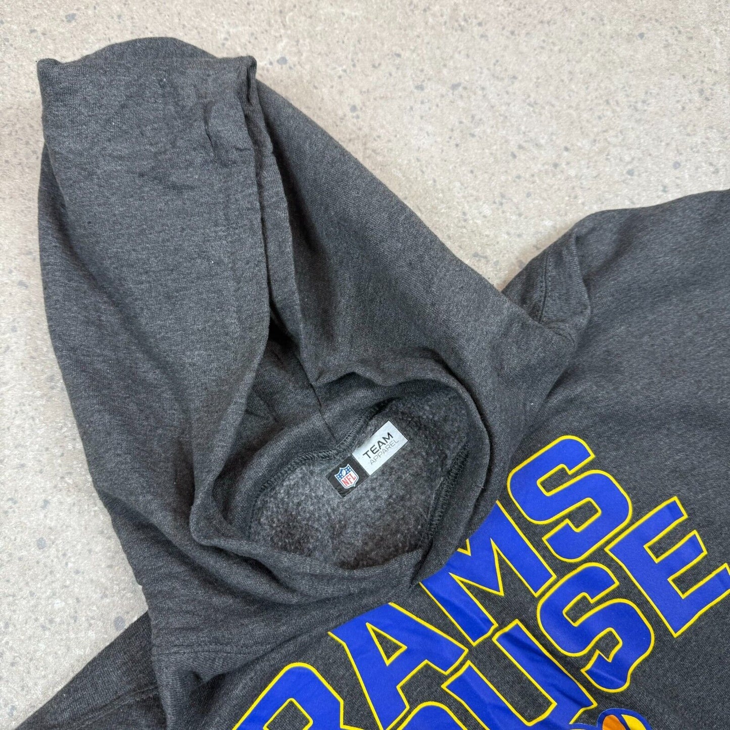 La Rams NFL Hoodie Medium Grey Team Apparel Hooded