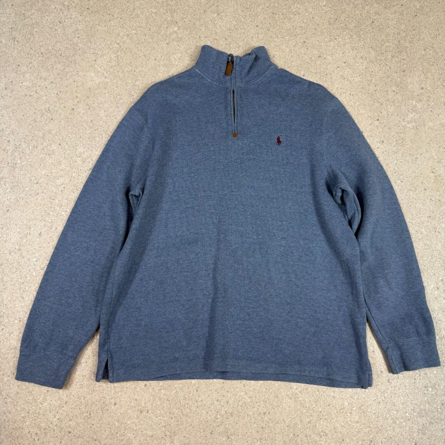 Ralph Lauren 1/4 Zip Jumper Large Blue