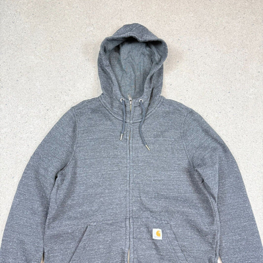 Carhartt Hoodie Full Zip Small Mens Charcoal Grey