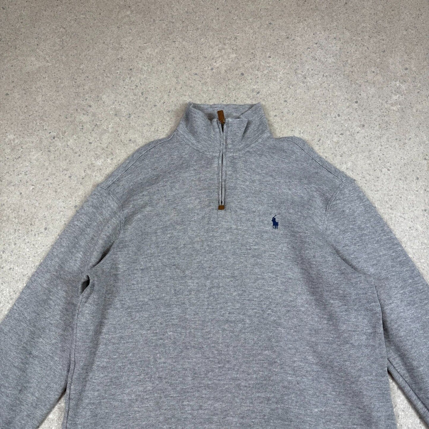 Ralph Lauren 1/4 Zip Jumper Medium Grey