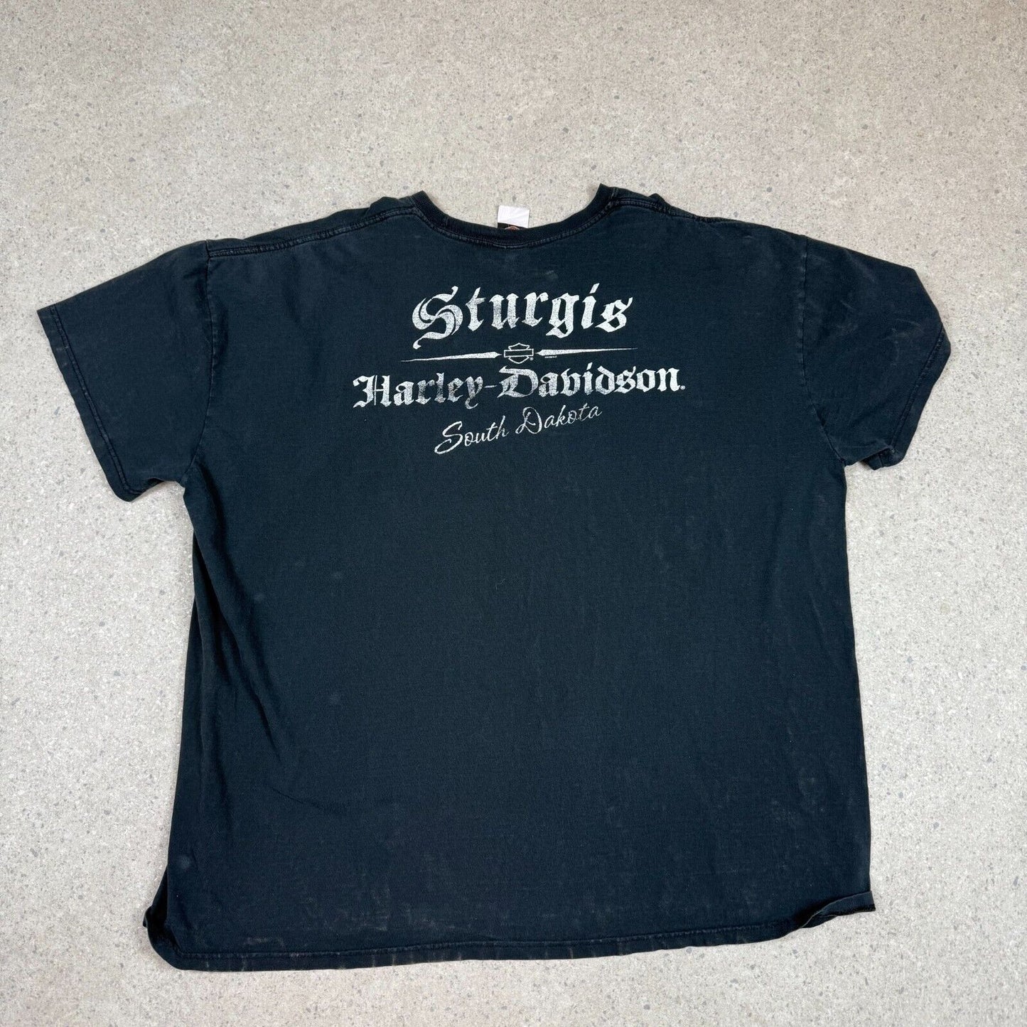 Harley Davidson T Shirt 2XL Black Sturgis 2014 South Dakota