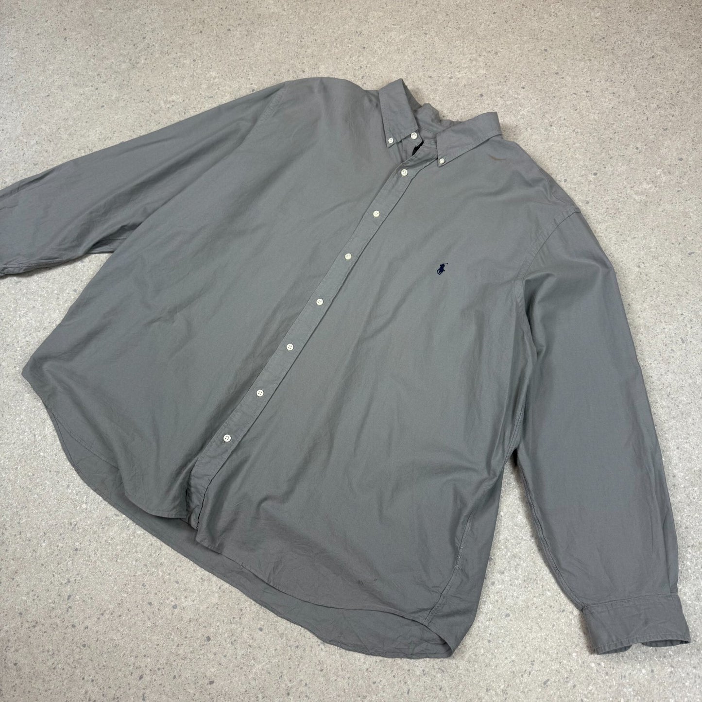 Ralph Lauren Shirt 3XL Grey ColourwayEmbroidered Logo