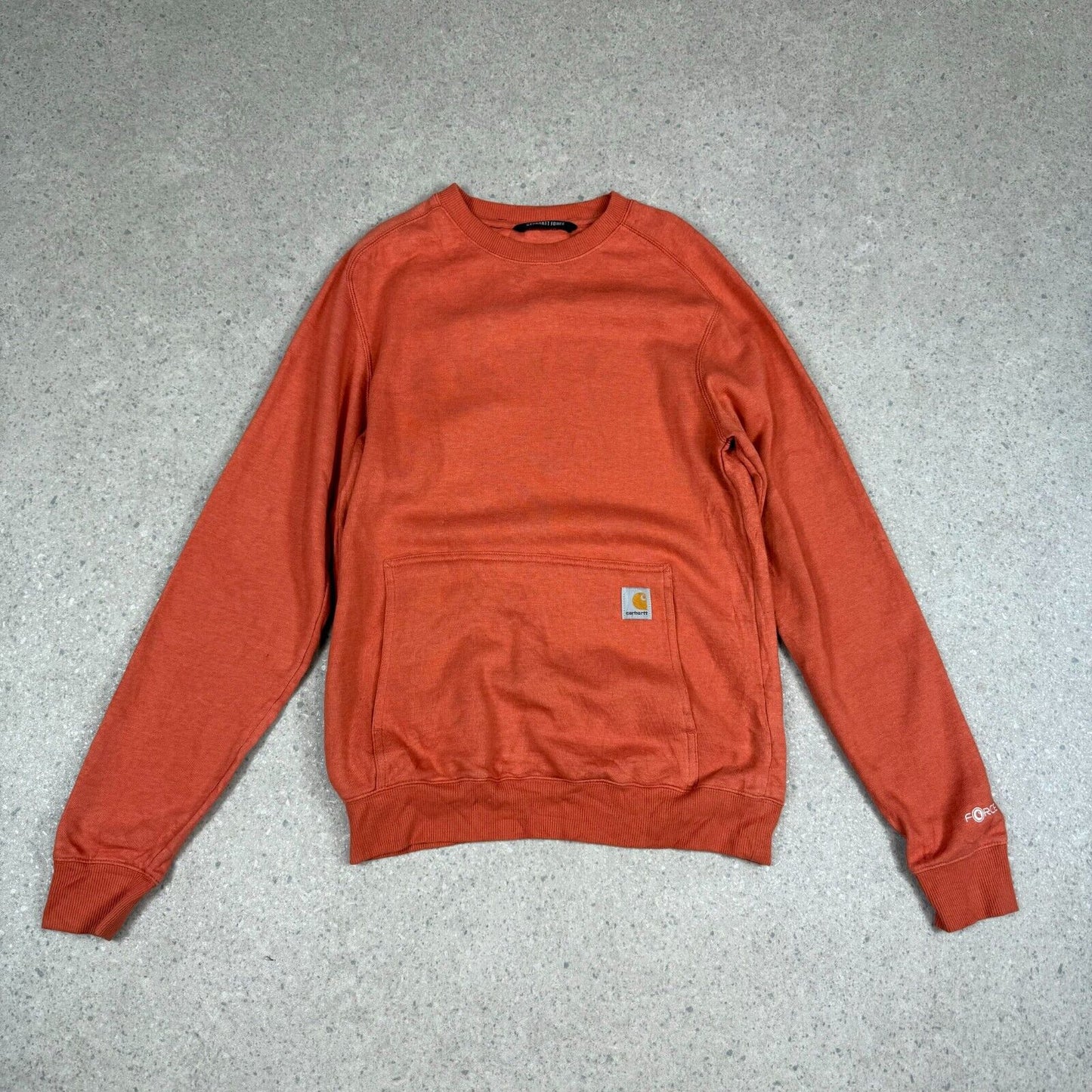 Carhartt Sweatshirt Small Loose Fit Orange