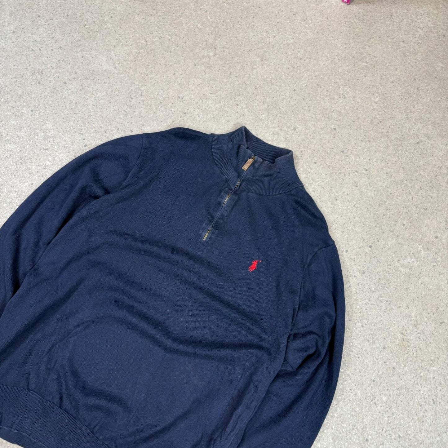 Ralph Lauren 1/4 Zip Jumper XL Navy