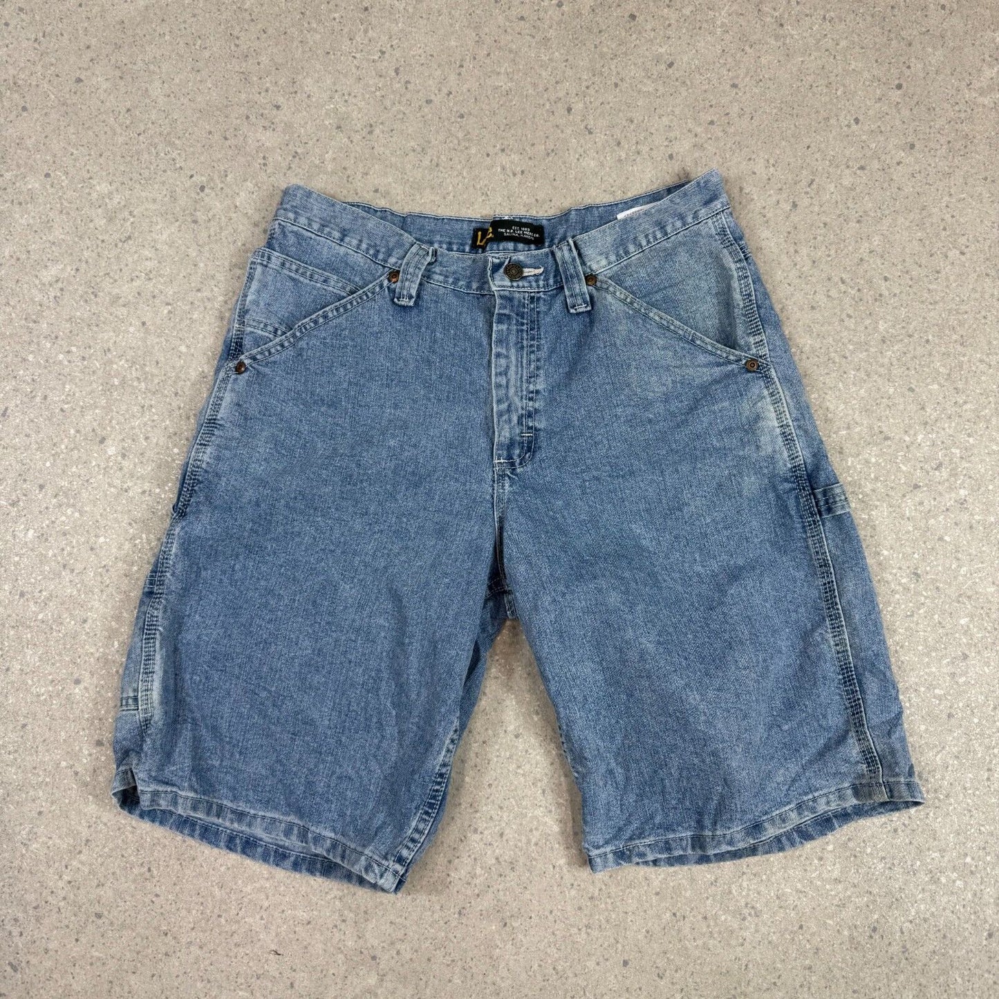 Lee Jorts 32” Blue Baggy Fit Denim Shorts Summer