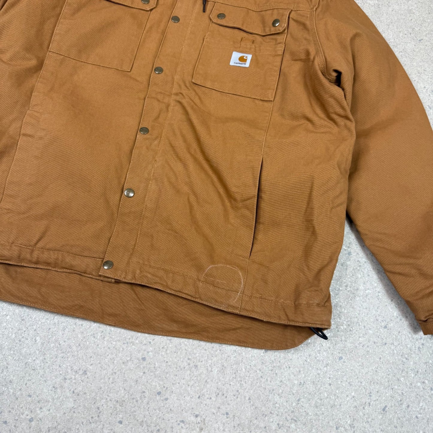 Carhartt Active Sherpa Jacket Large Brown Fleece Lined
