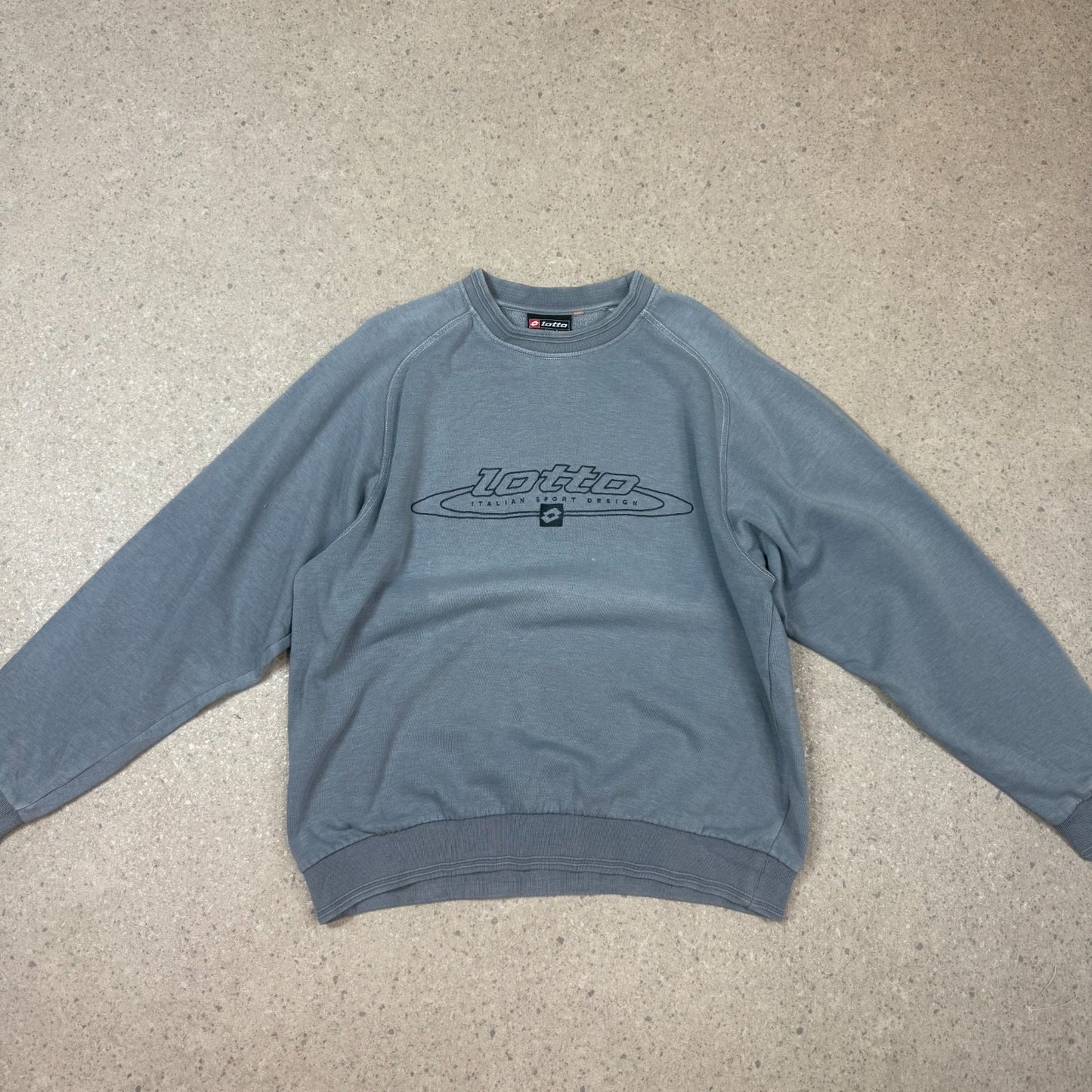 Lotto Vintage Sweatshirt Medium Blue Colourway Embroidered Logo