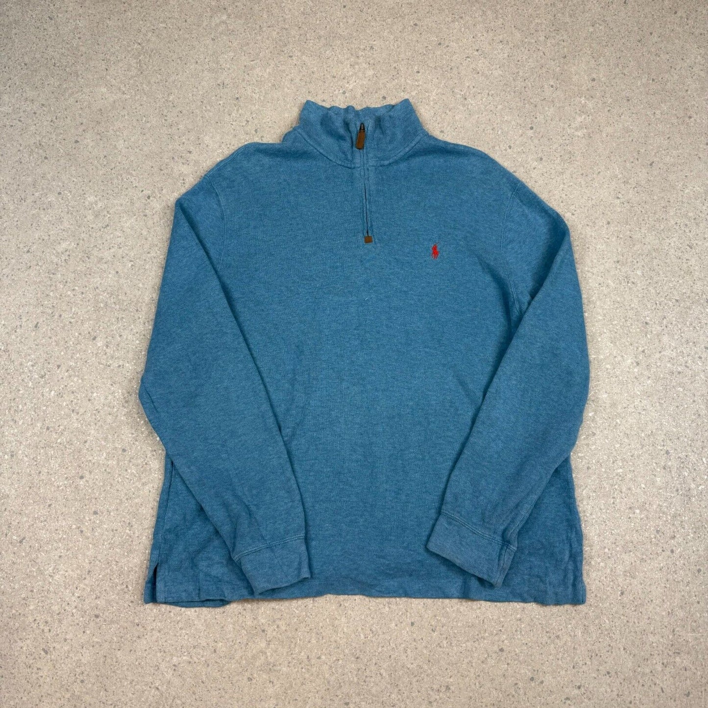 Polo Ralph Lauren 1/4 Zip XL Sweater Light Blue