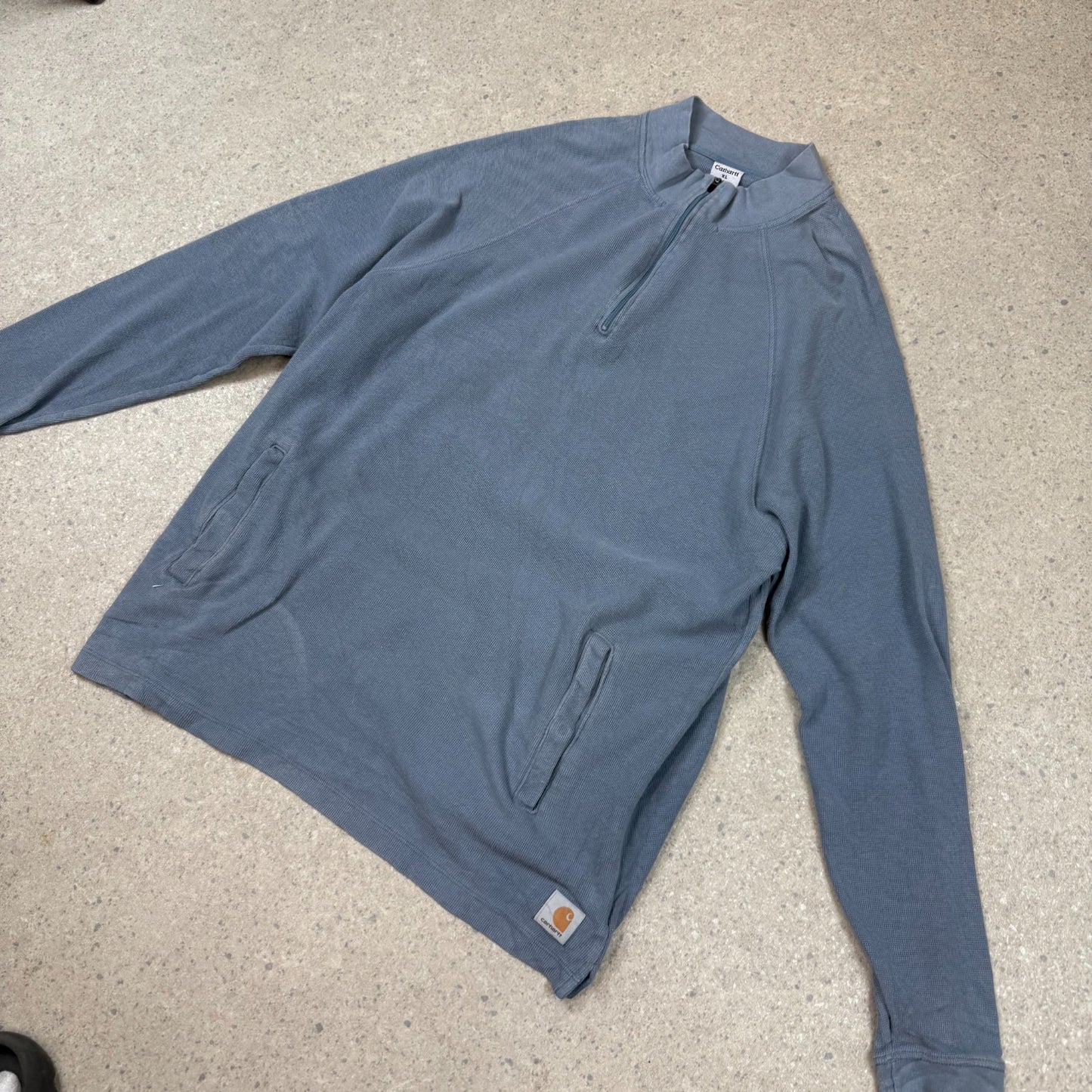 Carhartt 1/4 Zip Jumper XL Grey Colourway Embroidered Logo