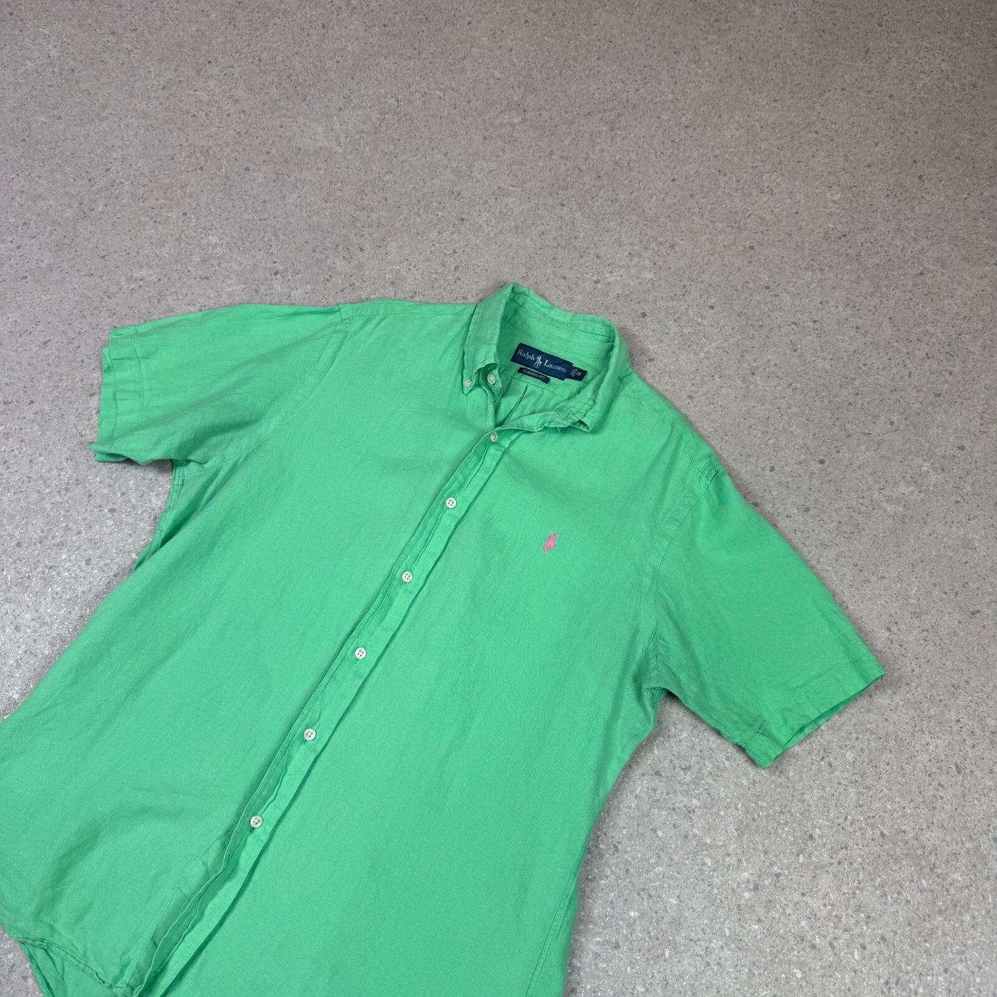 Ralph Lauren Short Sleeve Shirt Medium Green Colourway