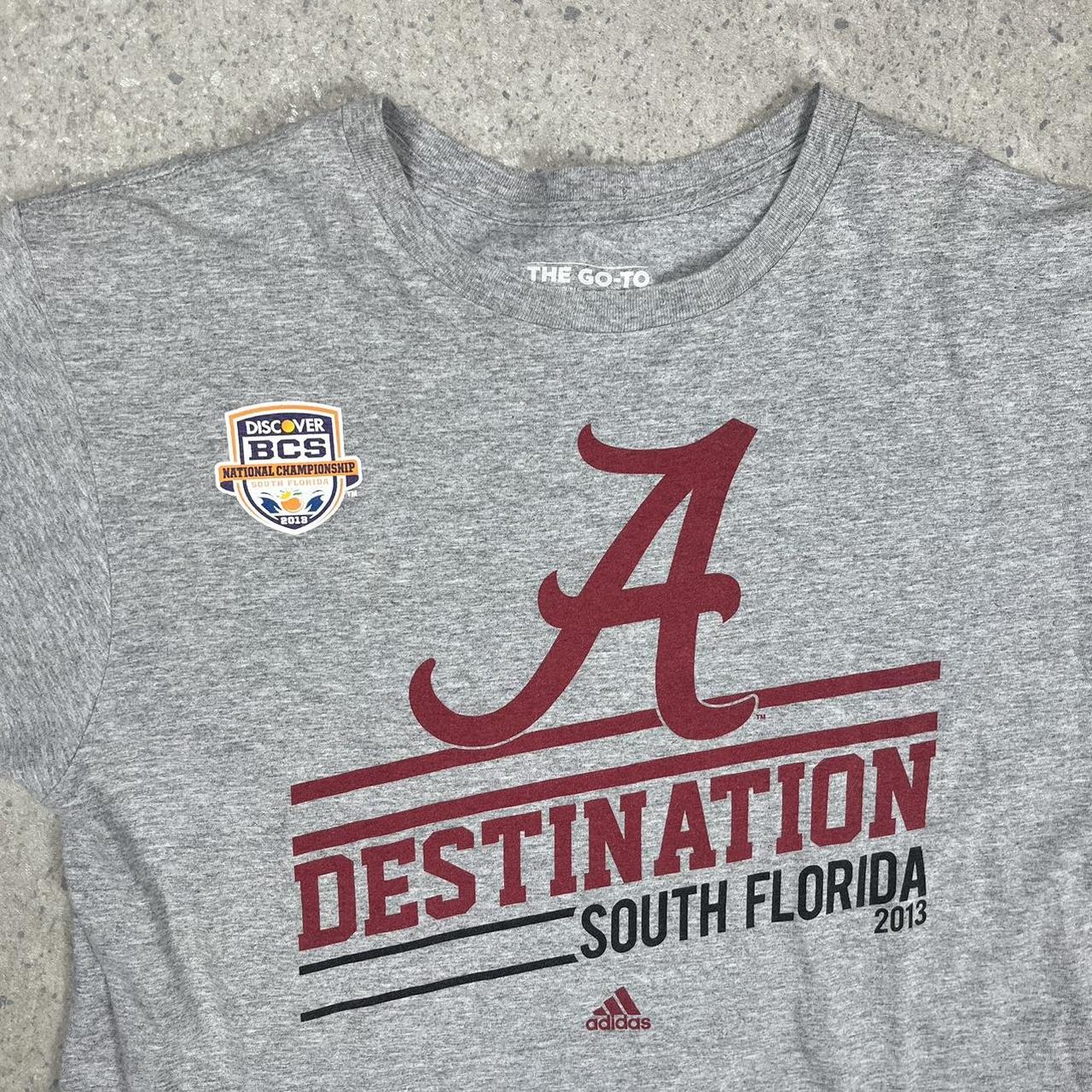Adidas University of Alabama Destination South Florida t-shirt L