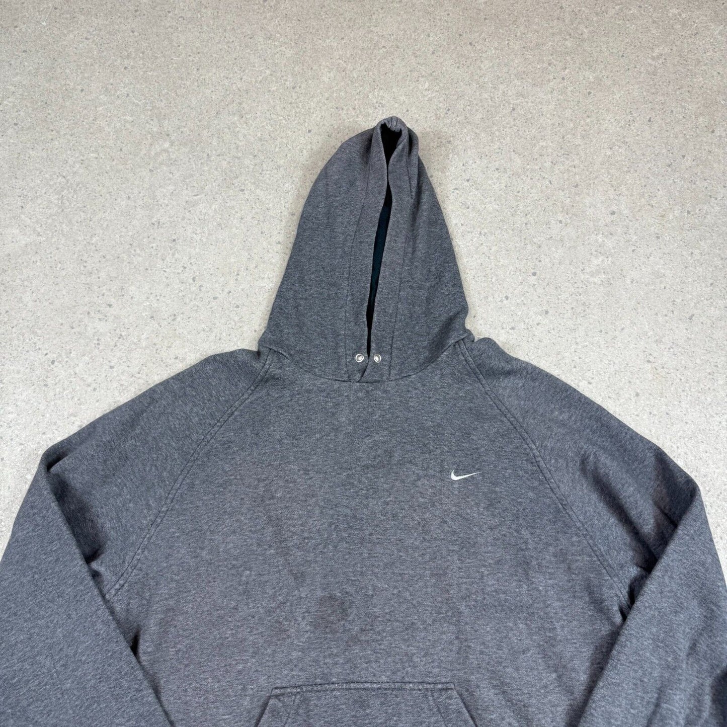Nike Hoodie XL Grey Small Swoosh Silver tag