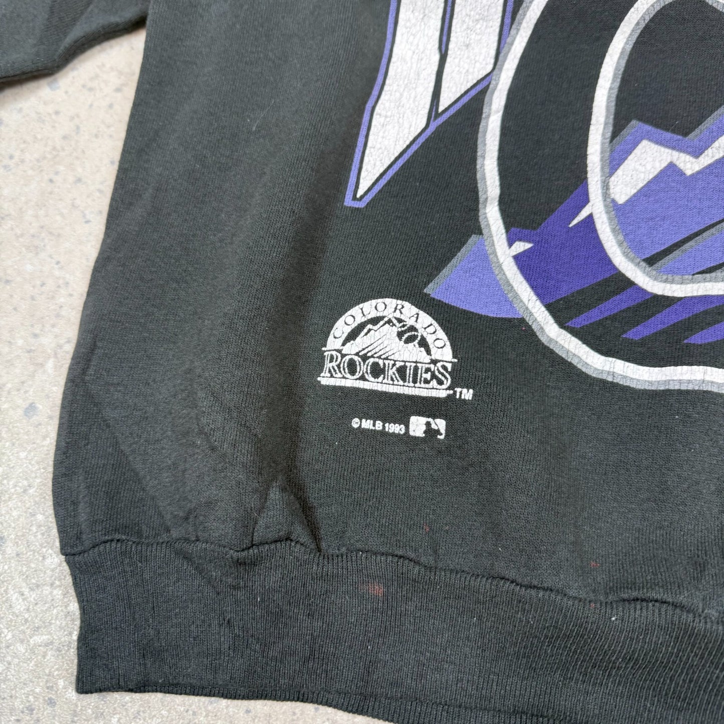 Colardo Rockies Sweater Large Black Made in USA 1993 Long Sleeve