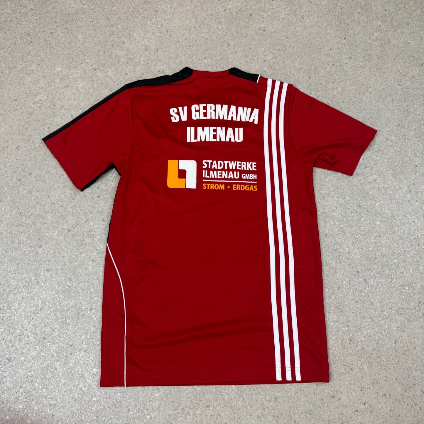 Adidas Clima Fit T Shirt S / M Red and Black Y2K