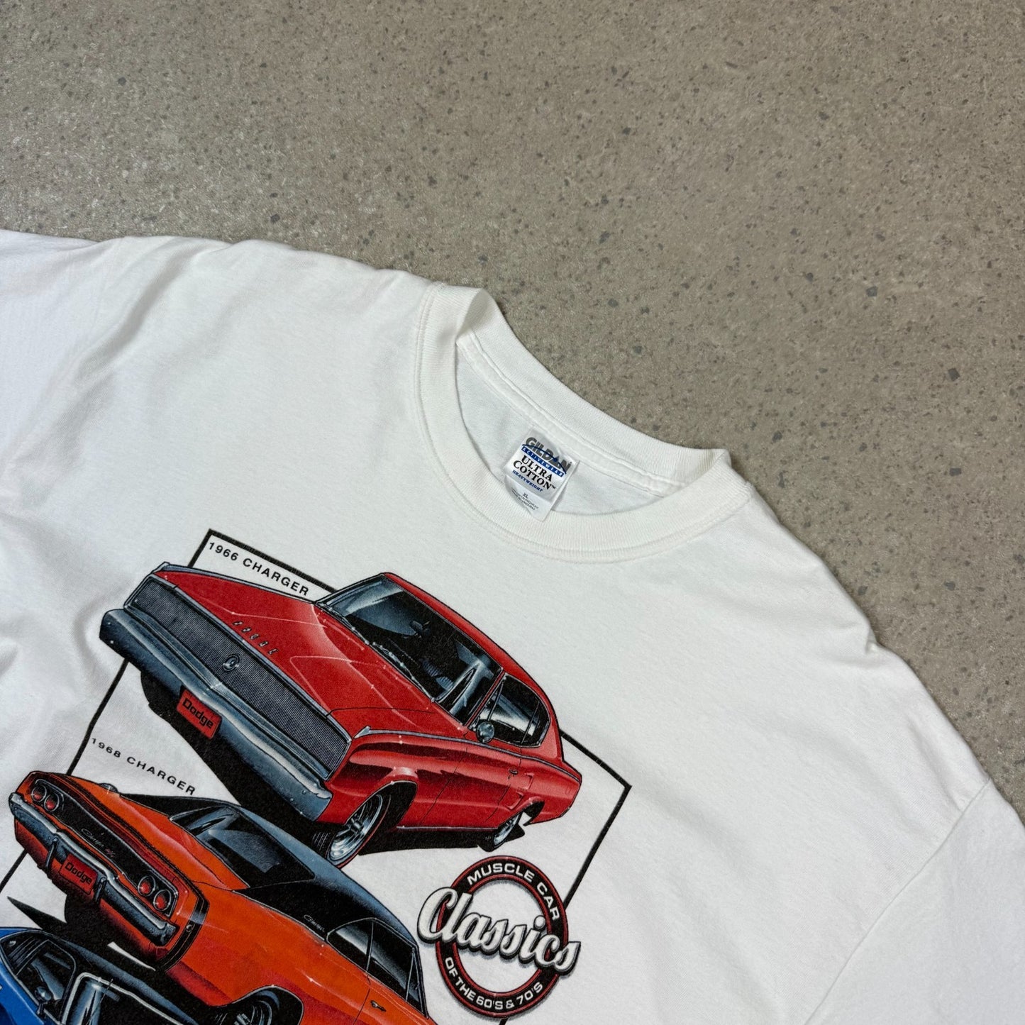 Vintage American Muscle Car T Shirt XL Dodge Boxy Fit 90s