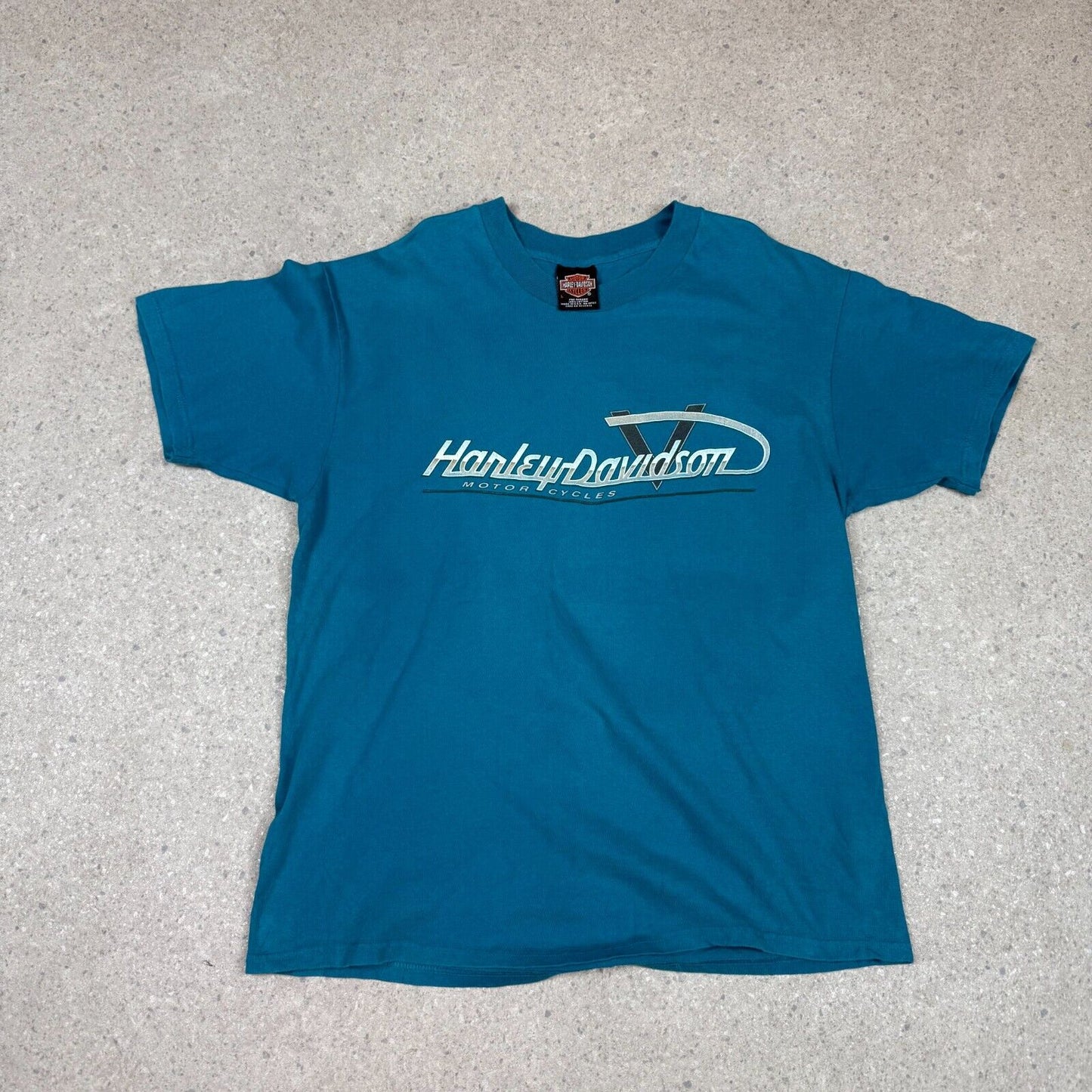 Harley Davidson T Shirt Large Vintage South Carolina Blue Colourway Made in USA