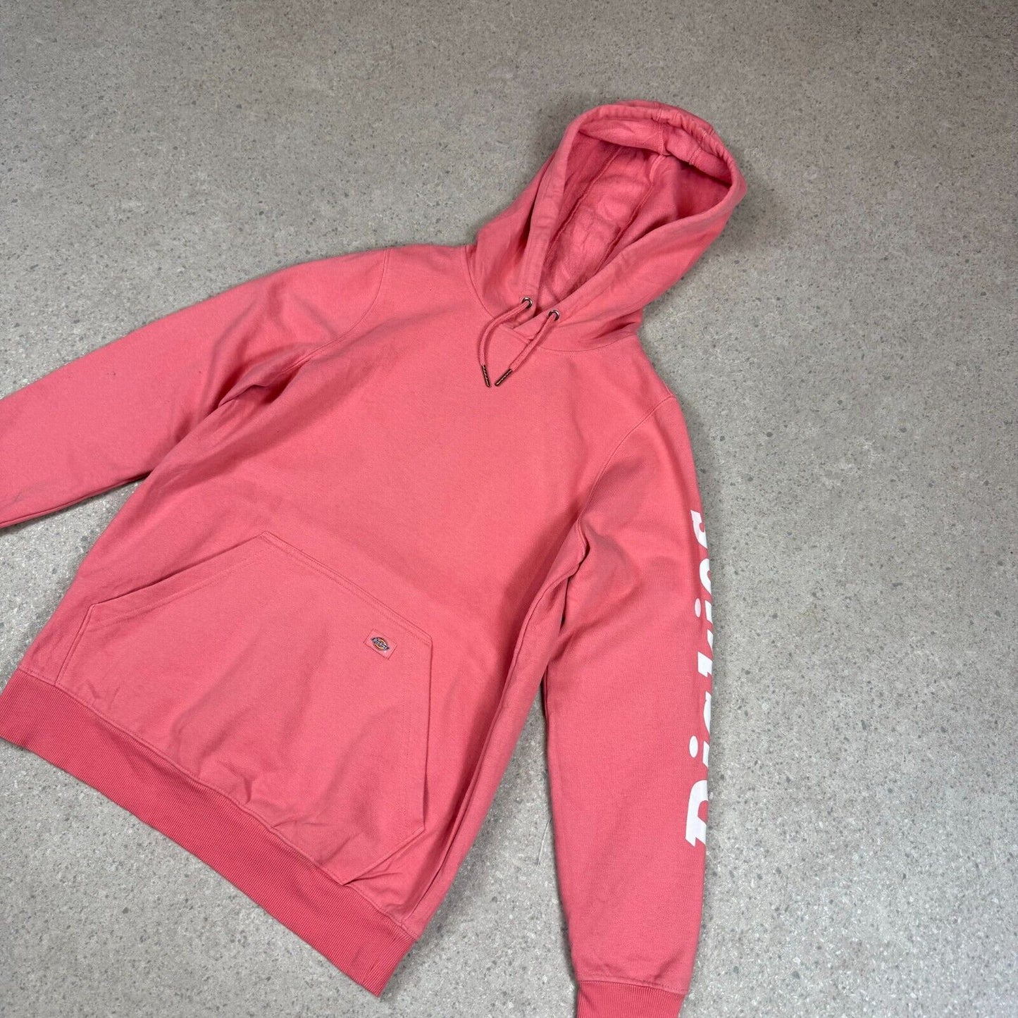 Dickies Hoodie Medium Pink Colourway Spellout Logo Hooded Pocket
