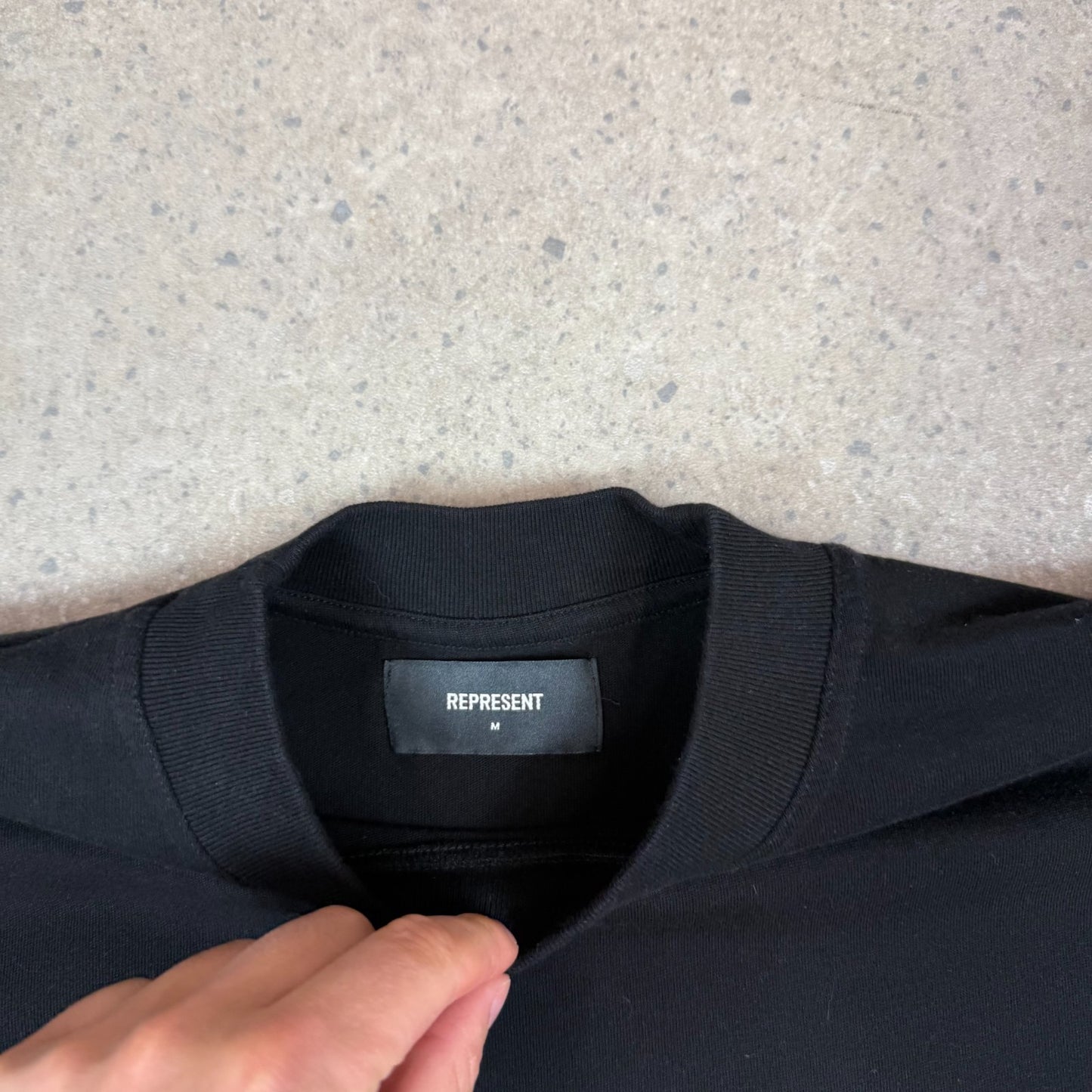 Represent Staff London T Shirt Medium Black Relaxed Fit Rare