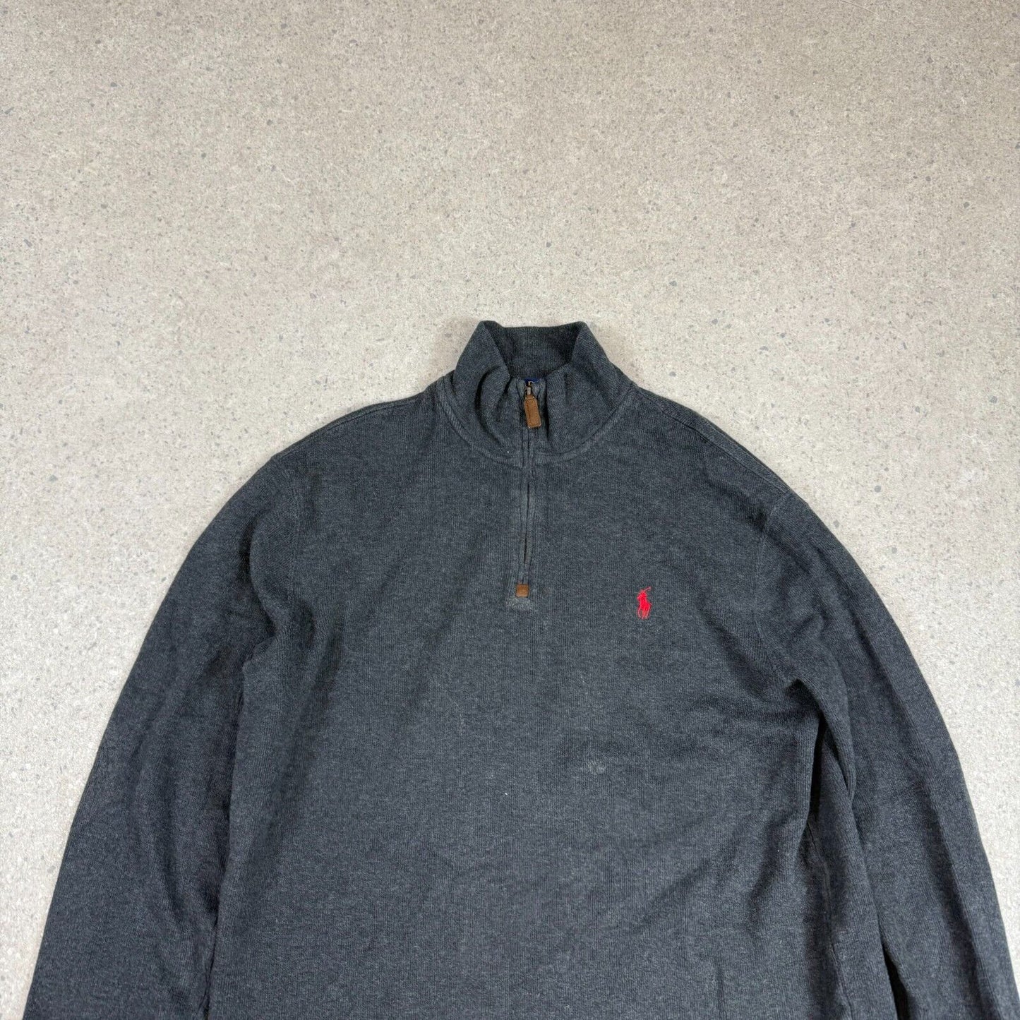 Ralph Lauren 1/4 Zip Jumper Medium Grey