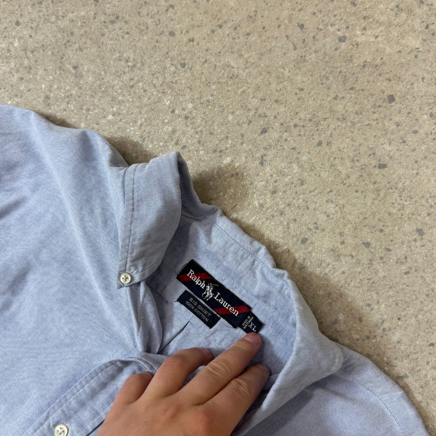 Ralph Lauren Shirt XL/ XXL Blue Colourway Embroidered Logo Oversized