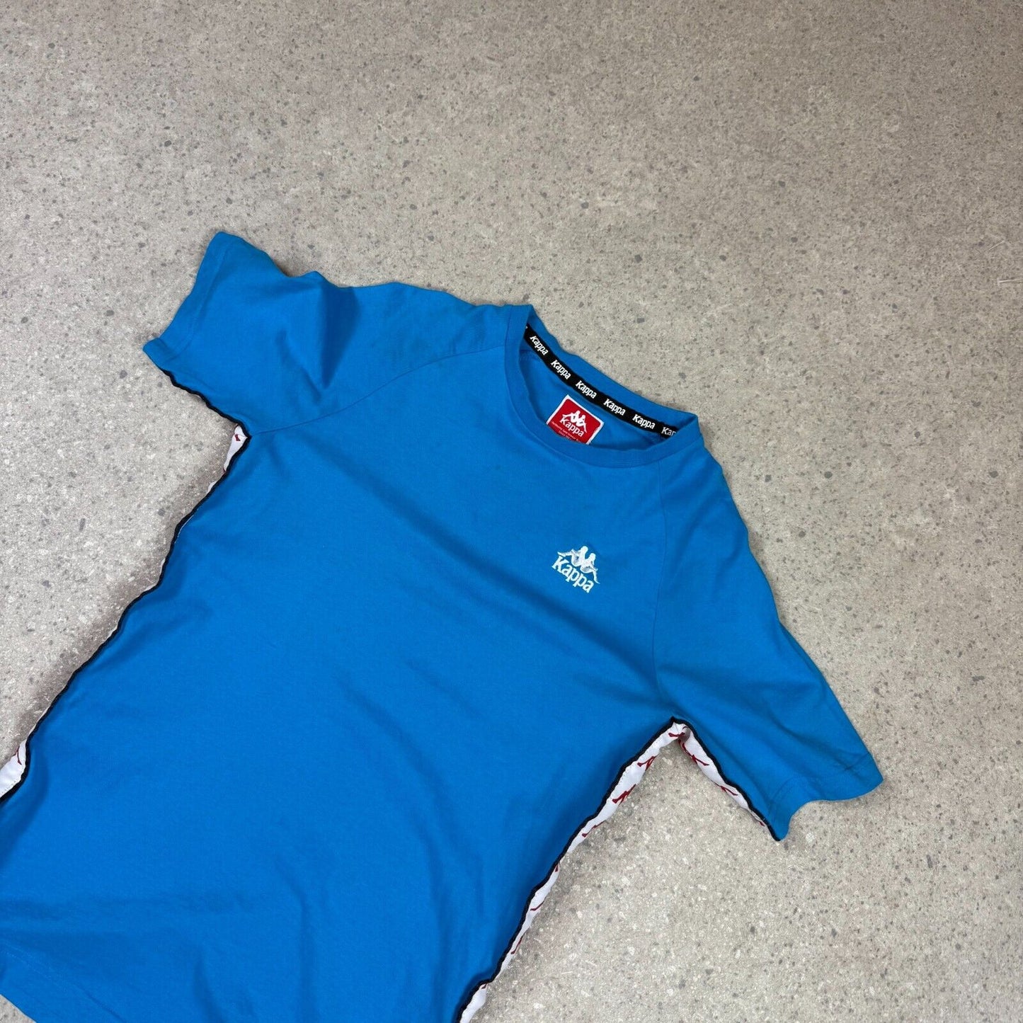 Kappa Kids Large T Shirt Baby Blue Short Sleeve