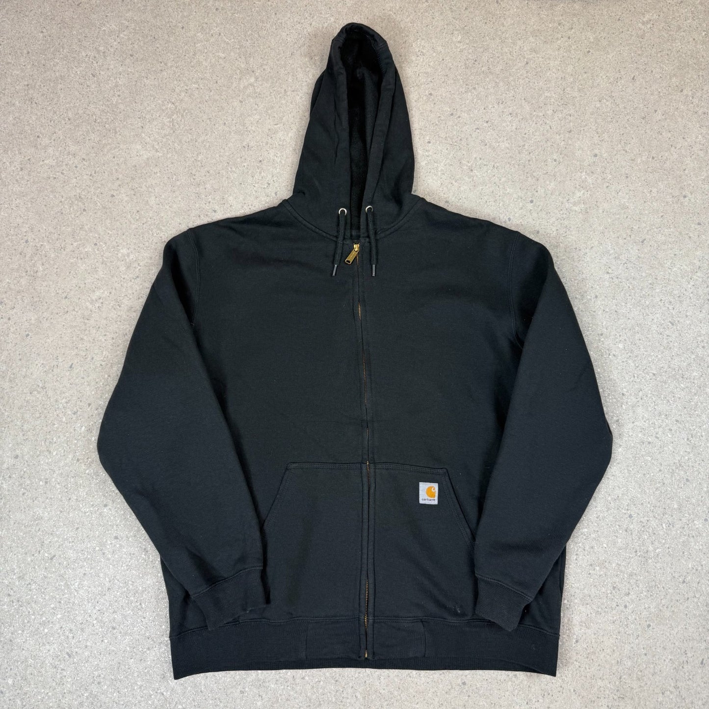 Carhartt Zip Up Hoodie XL Loose Fit Black Colourway Hooded