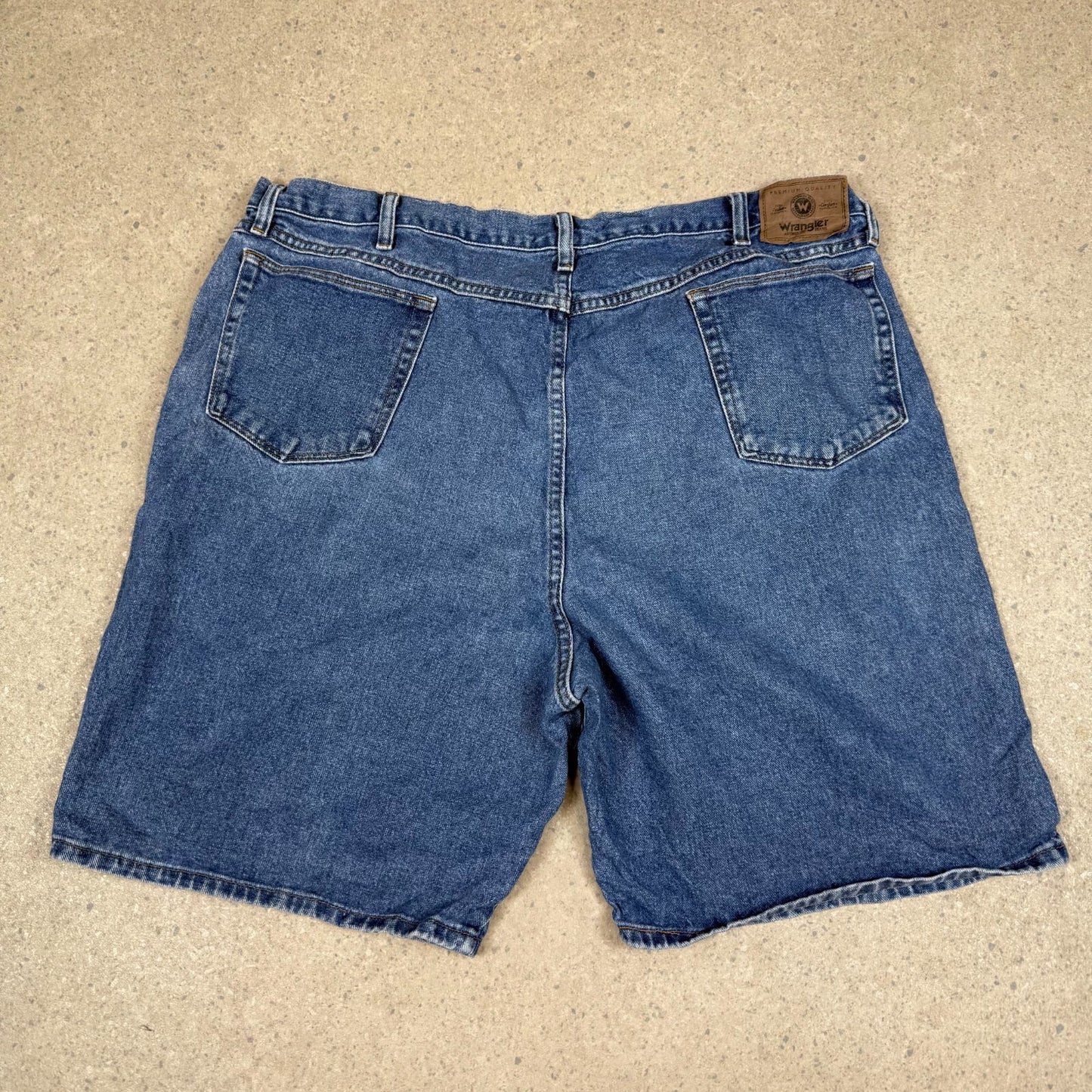 Wrangler Jorts 44” Blue Baggy Fit Denim