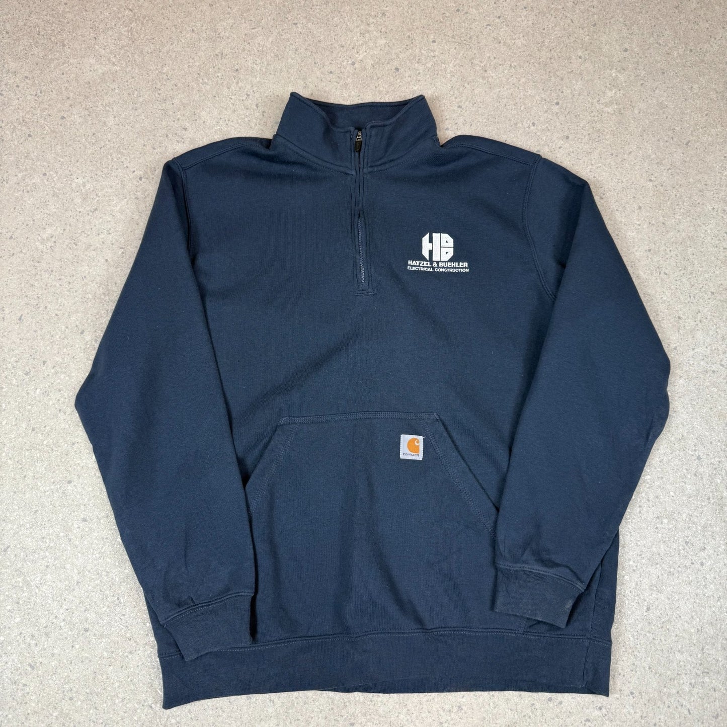 Carhattt 1/4 Zip Jumper XL Navy Colourway Long Sleeve Pocket