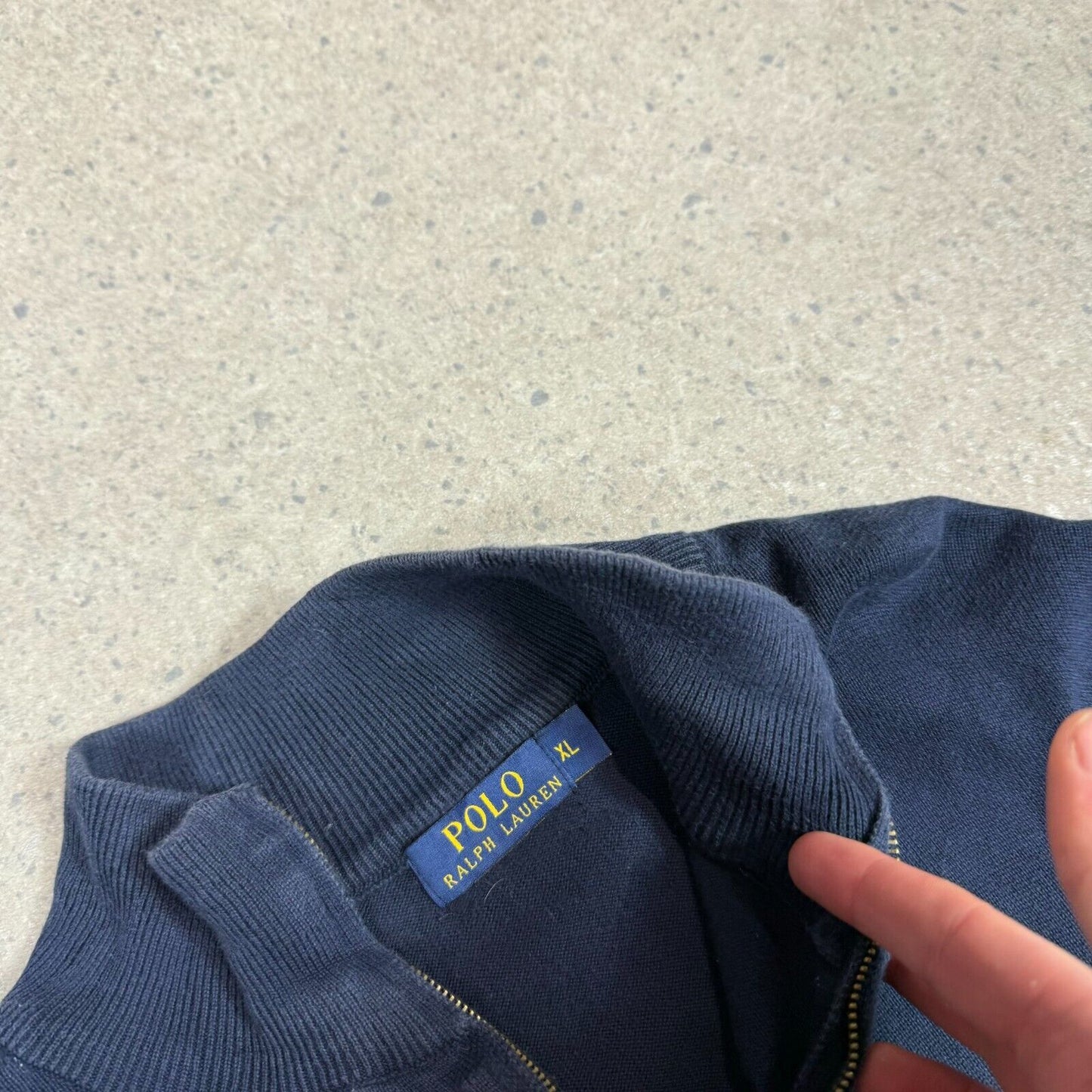 Ralph Lauren 1/4 Zip Jumper XL Navy