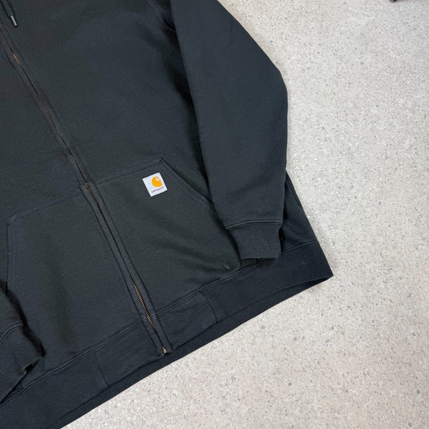 Carhartt Zip Up Hoodie XL Loose Fit Black Colourway Hooded