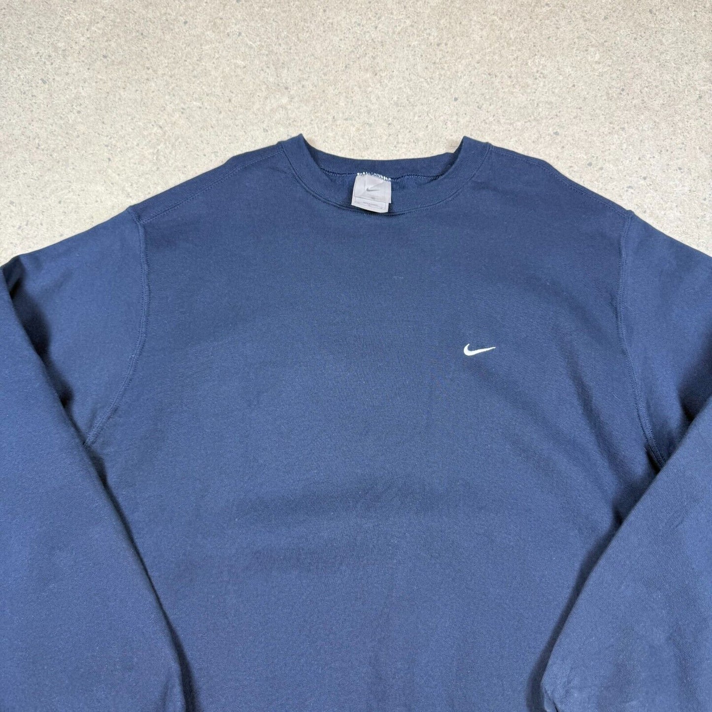 Nike Sweater XL Navy Small Embroidered Swoosh