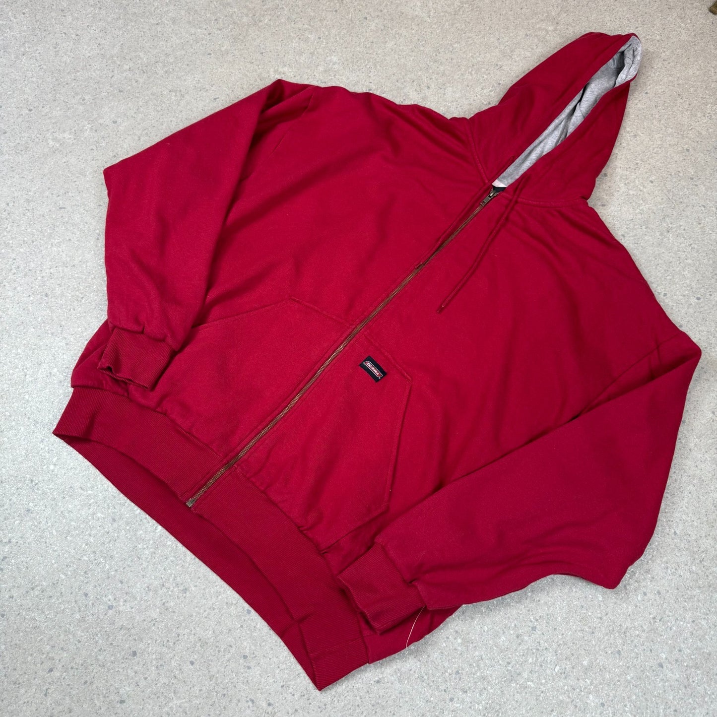 Dickies Hoodie 2XL Red Colourway Zip Up Hooded