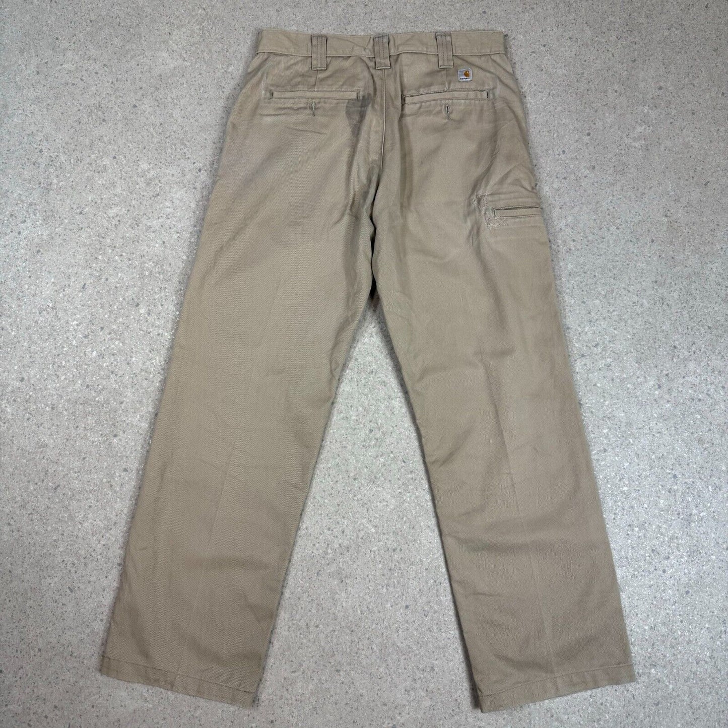 Carhartt Cream Trousers Pants 32x32 Double Knees