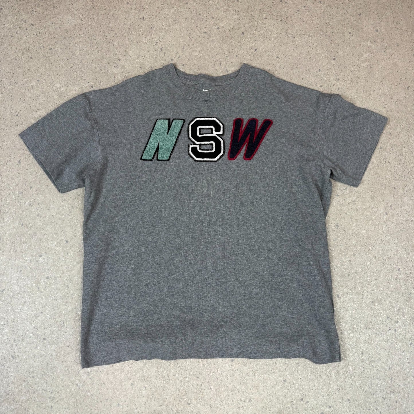 Nike NSW T Shirt XL Grey Heavyweight Short Sleeve