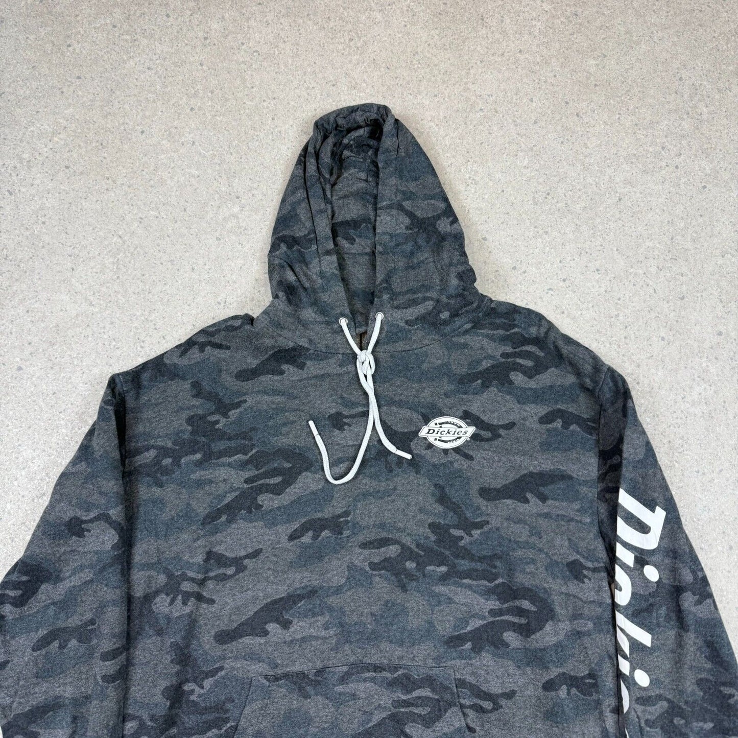 Dickies Camo Hoodie Large Grey
