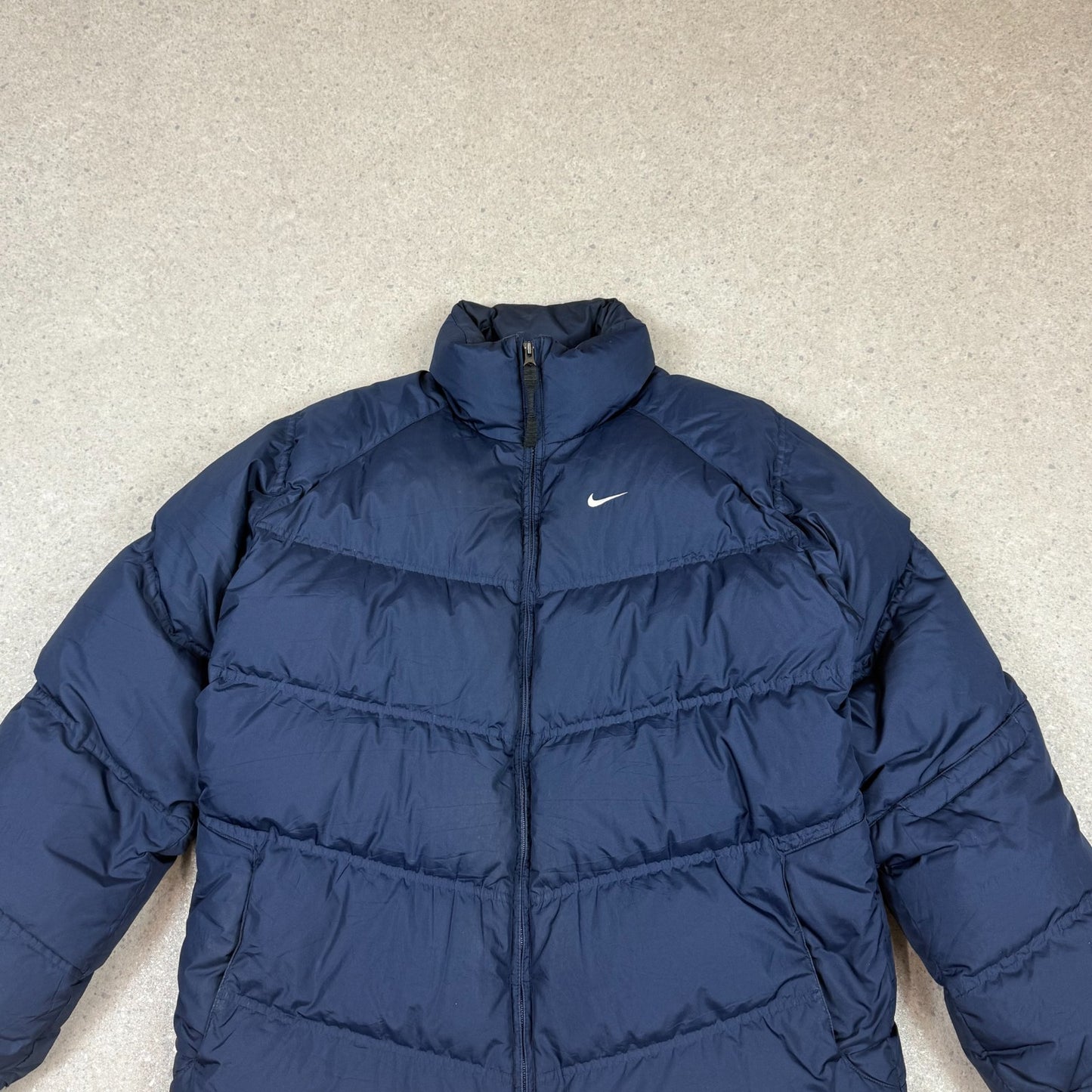 Nike Puffer Jacket Large Navy Colourway Silver Tag