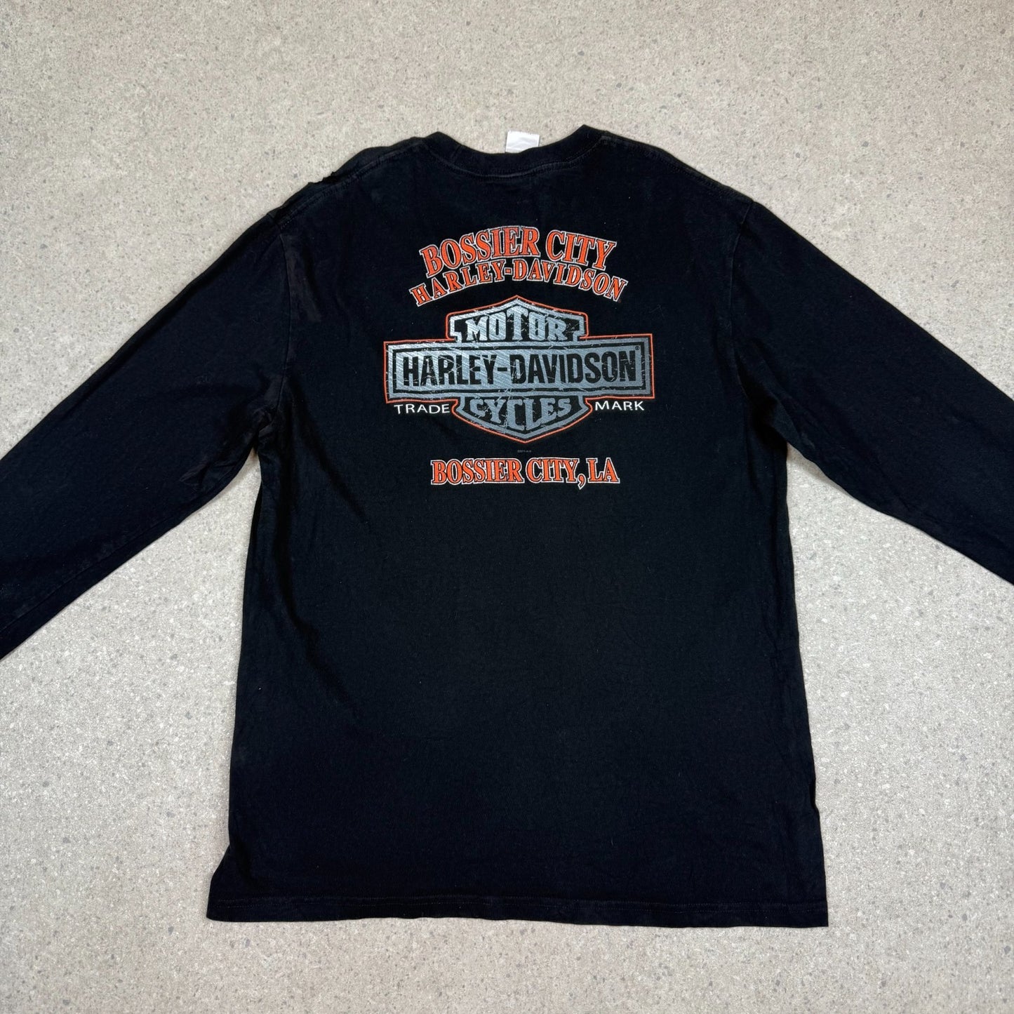 Hardly Davidson Long Sleeve Large Black Bossier City LA