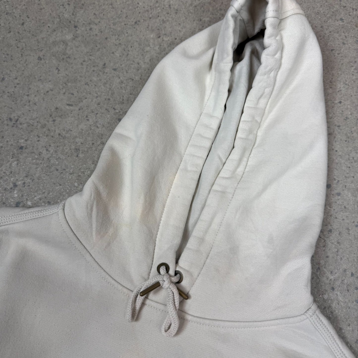 Carhartt Hoodie Medium Cream Women’s Brown Spelllout