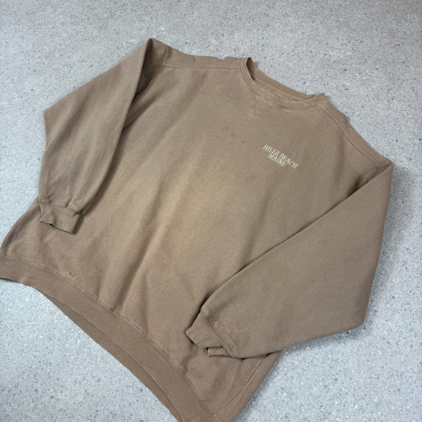Vintage Lee Sweatshirt XL Hills Beach Maine USA Heavyweight