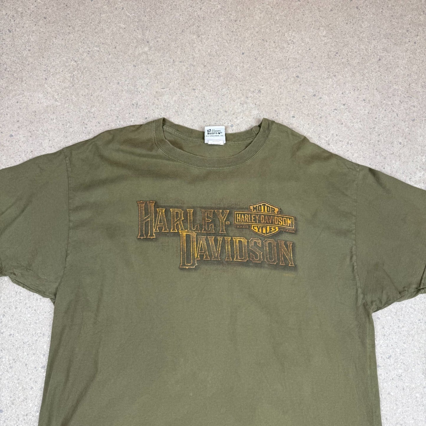 Harley Davidson T Shirt XLDubois PA USA Khaki Green Colourway