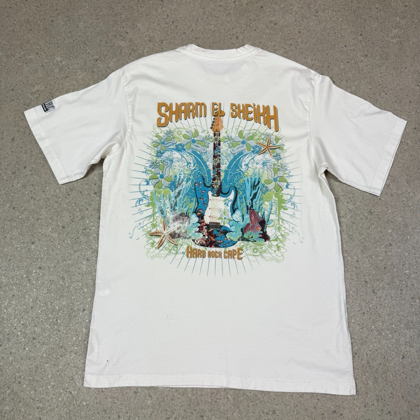 Hard Rock Cafe T Shirt Medium White Melon Shark El Sheikh