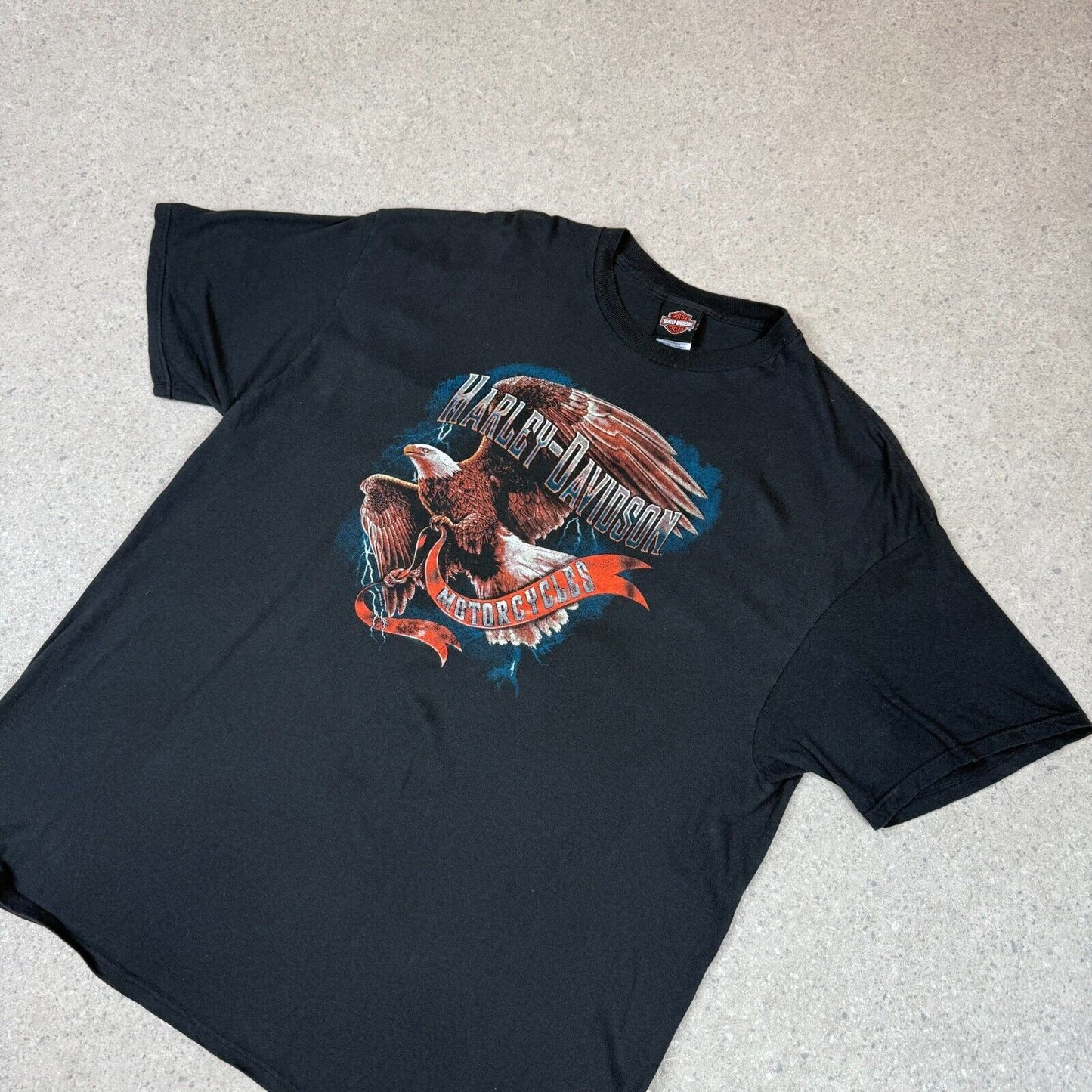 Harley Davidson T Shirt 2XL Black California Graphic McGuire Relaxed Fit