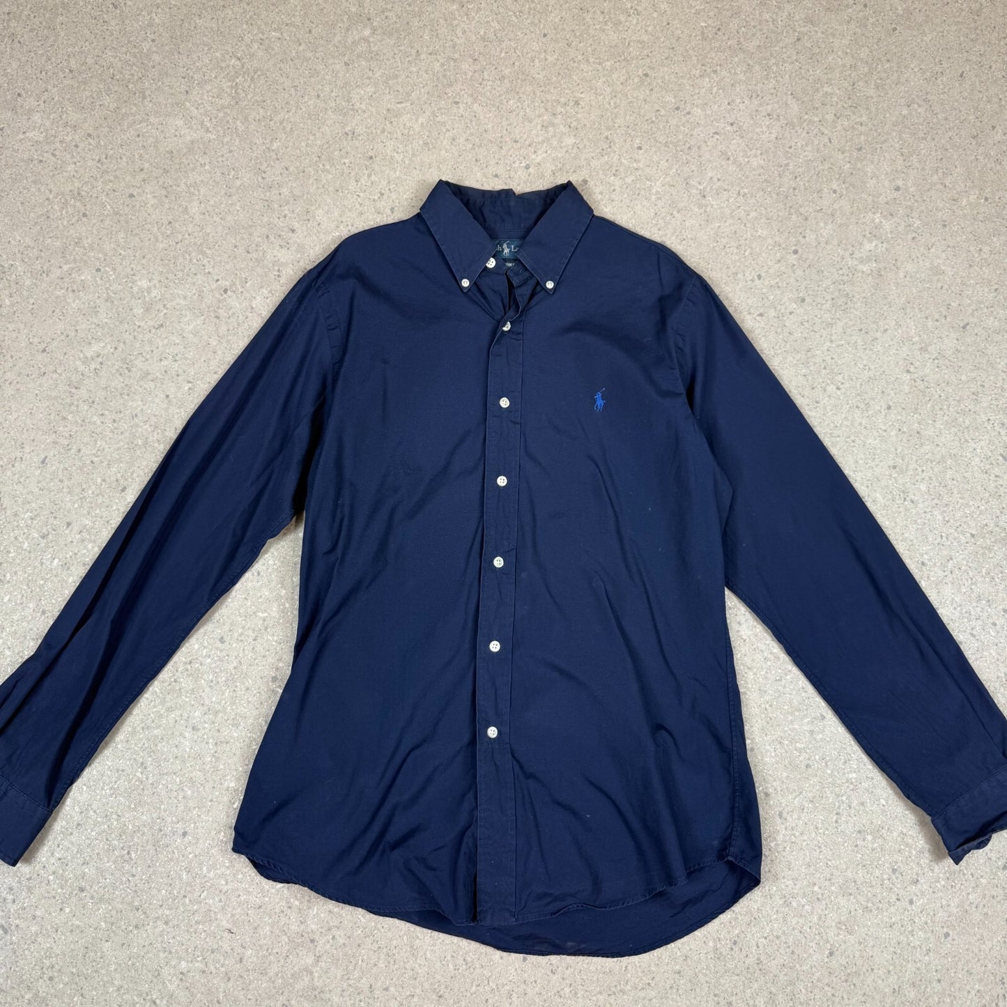 Ralph Lauren Shirt Medium Navy Long Sleeve