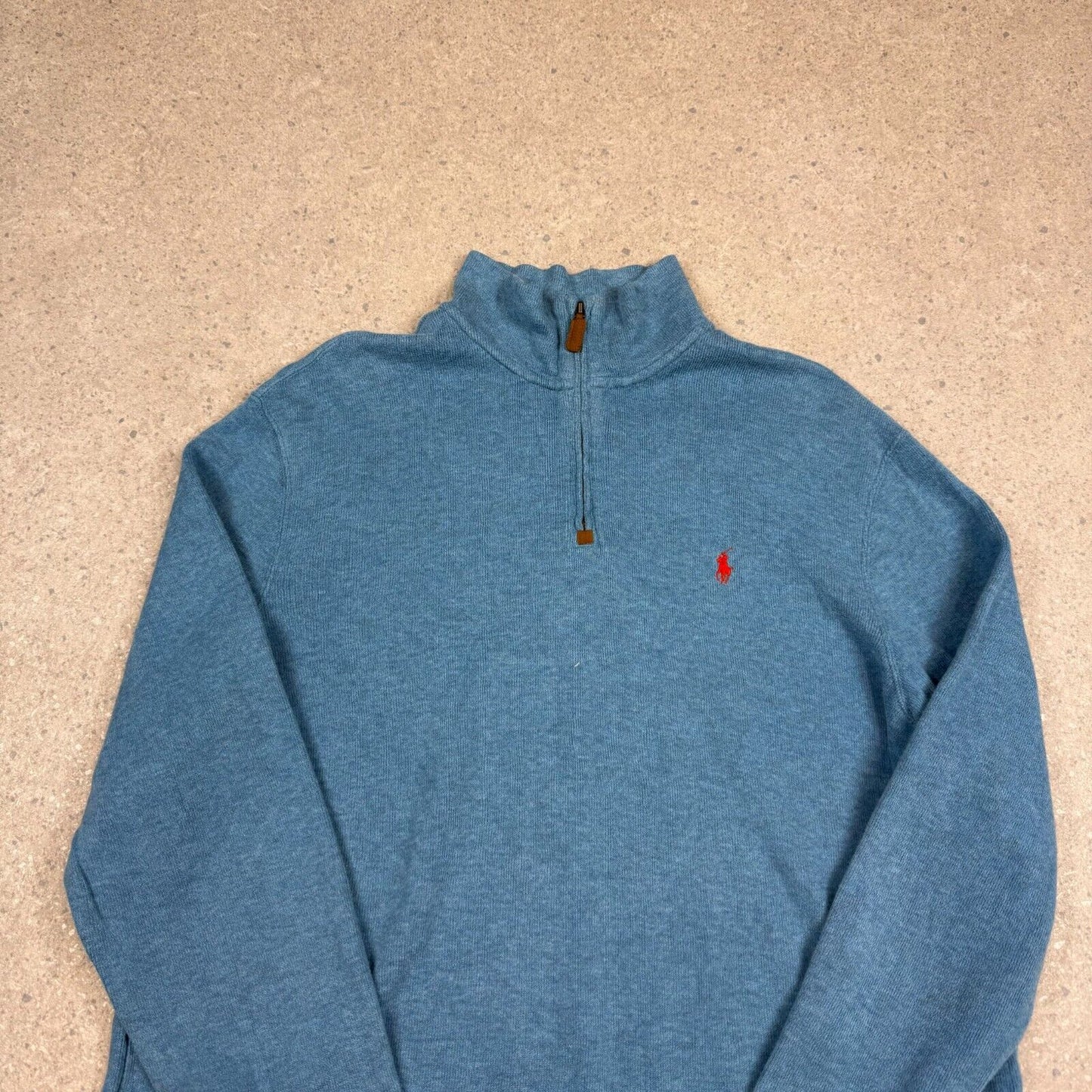 Polo Ralph Lauren 1/4 Zip XL Sweater Light Blue