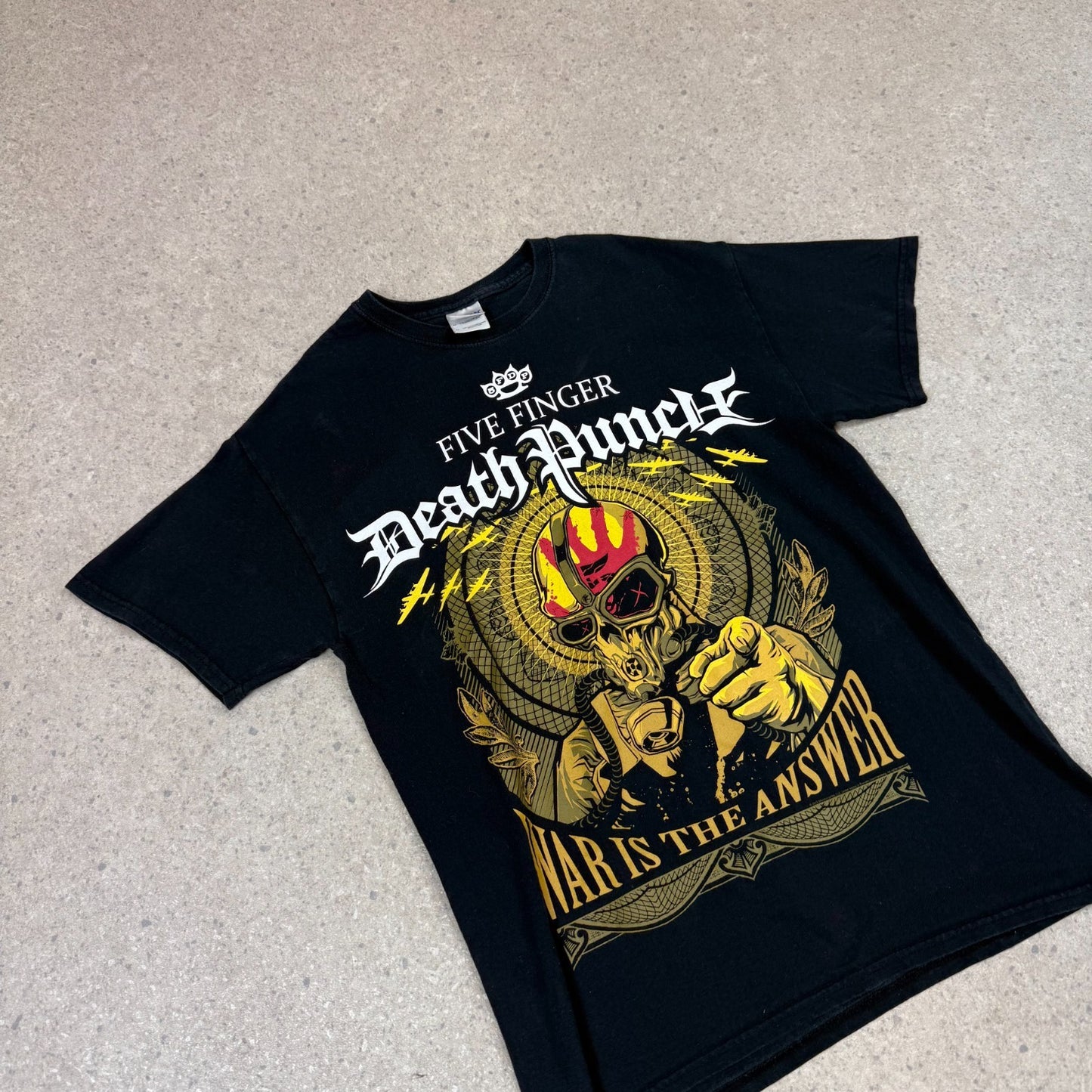 Five Finger Death Punch Band T Shirt Medium Black Retro Rock