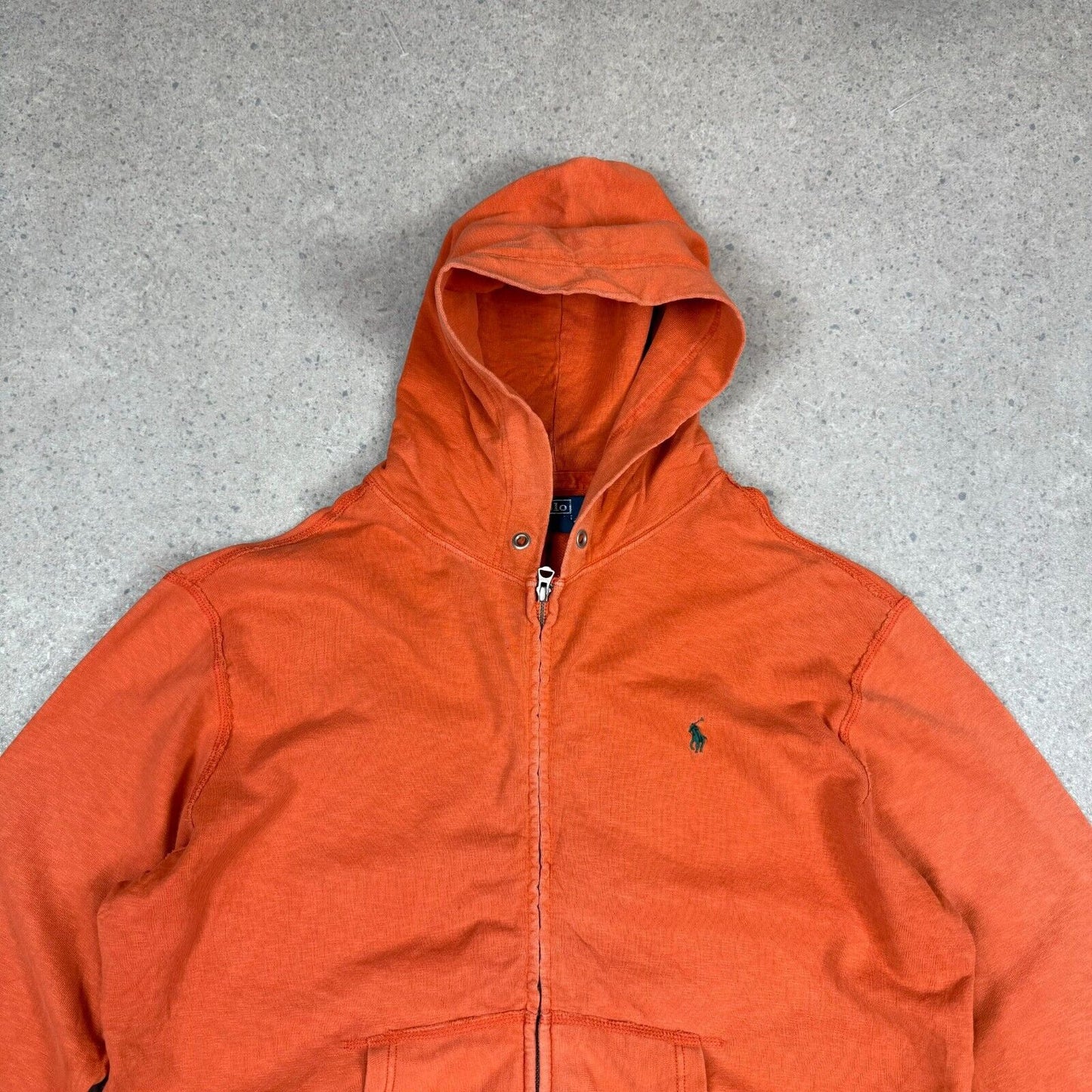 Ralph Lauren Hoodie XL Orange Zip Up