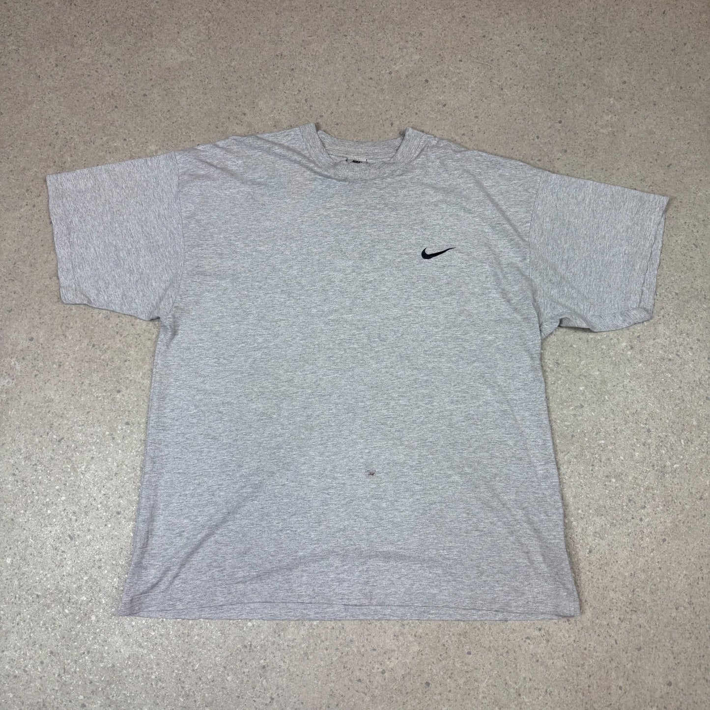 Nike T Shirt XXL 90s Made in UK Grey Colourway Embroidered Swoosh Relaxed Fit