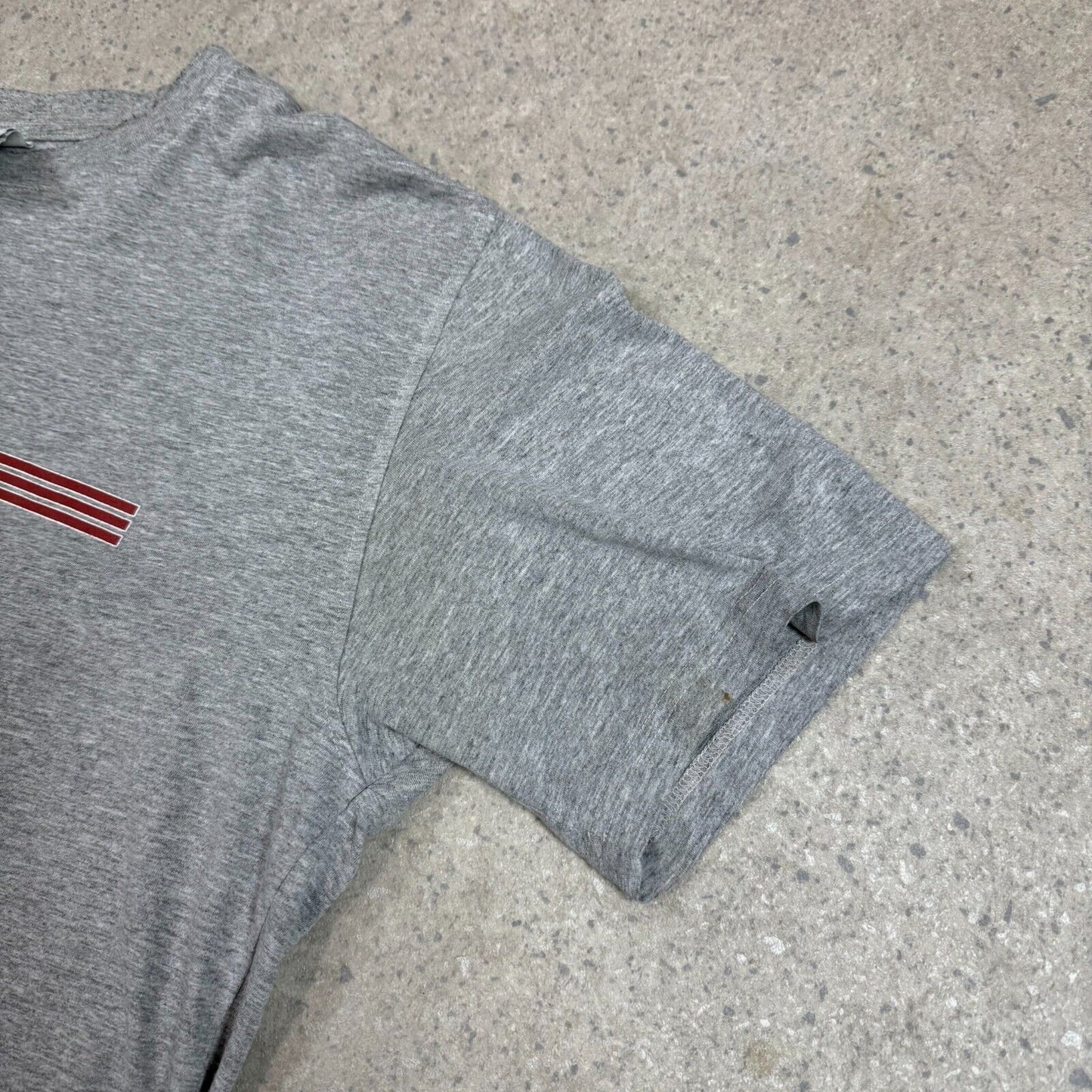 Vintage Adidas T Shirt Medium Grey Central Logo