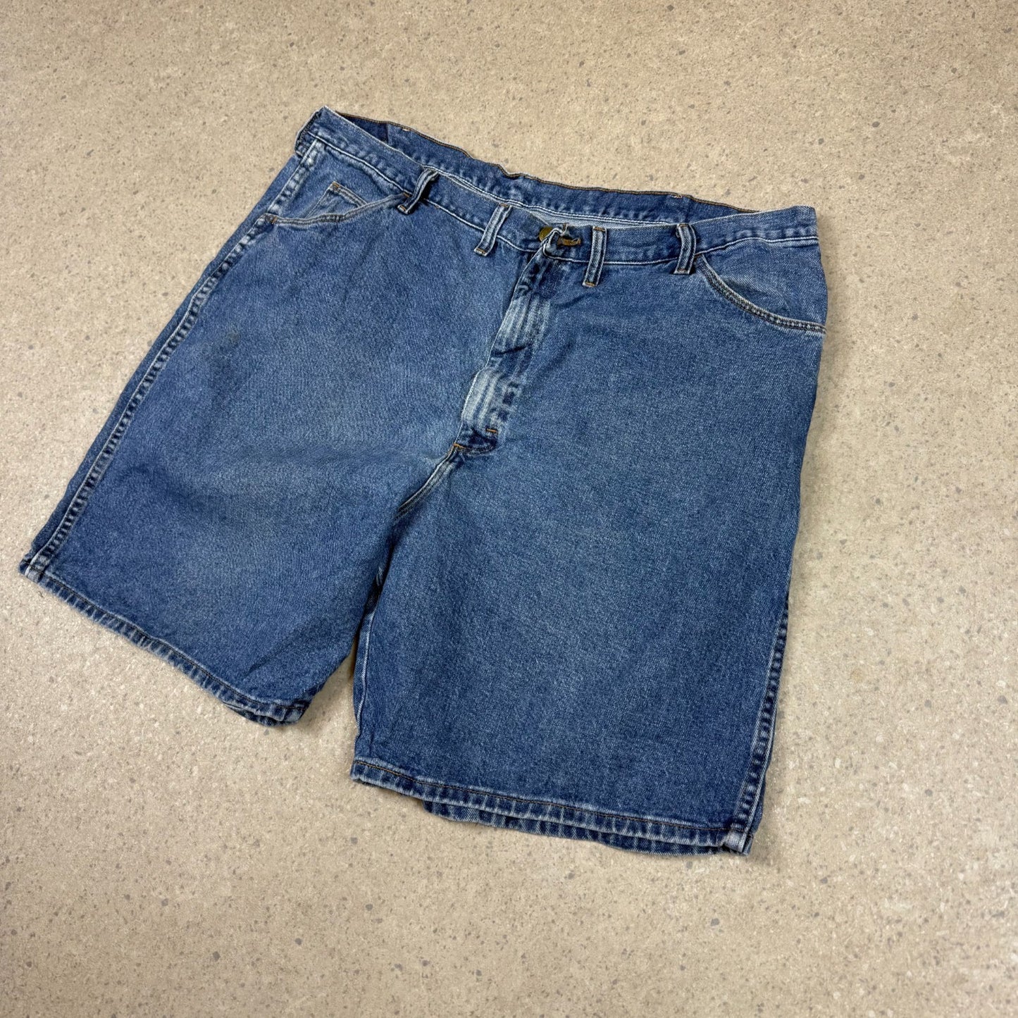 Wrangler Jorts 44” Blue Baggy Fit Denim
