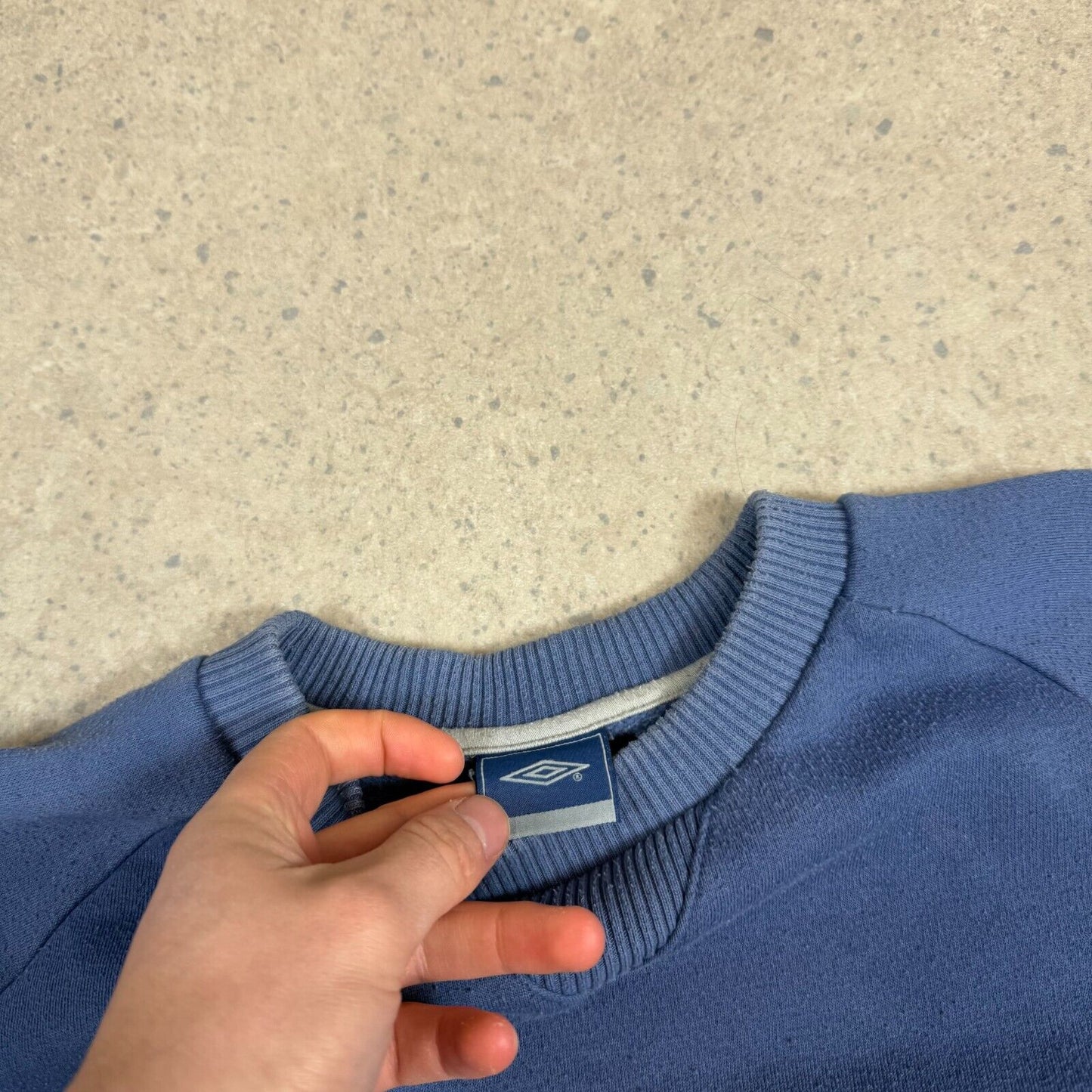 Umbro Sweatshirt Large Blue Colourway Y2K Long Sleeve